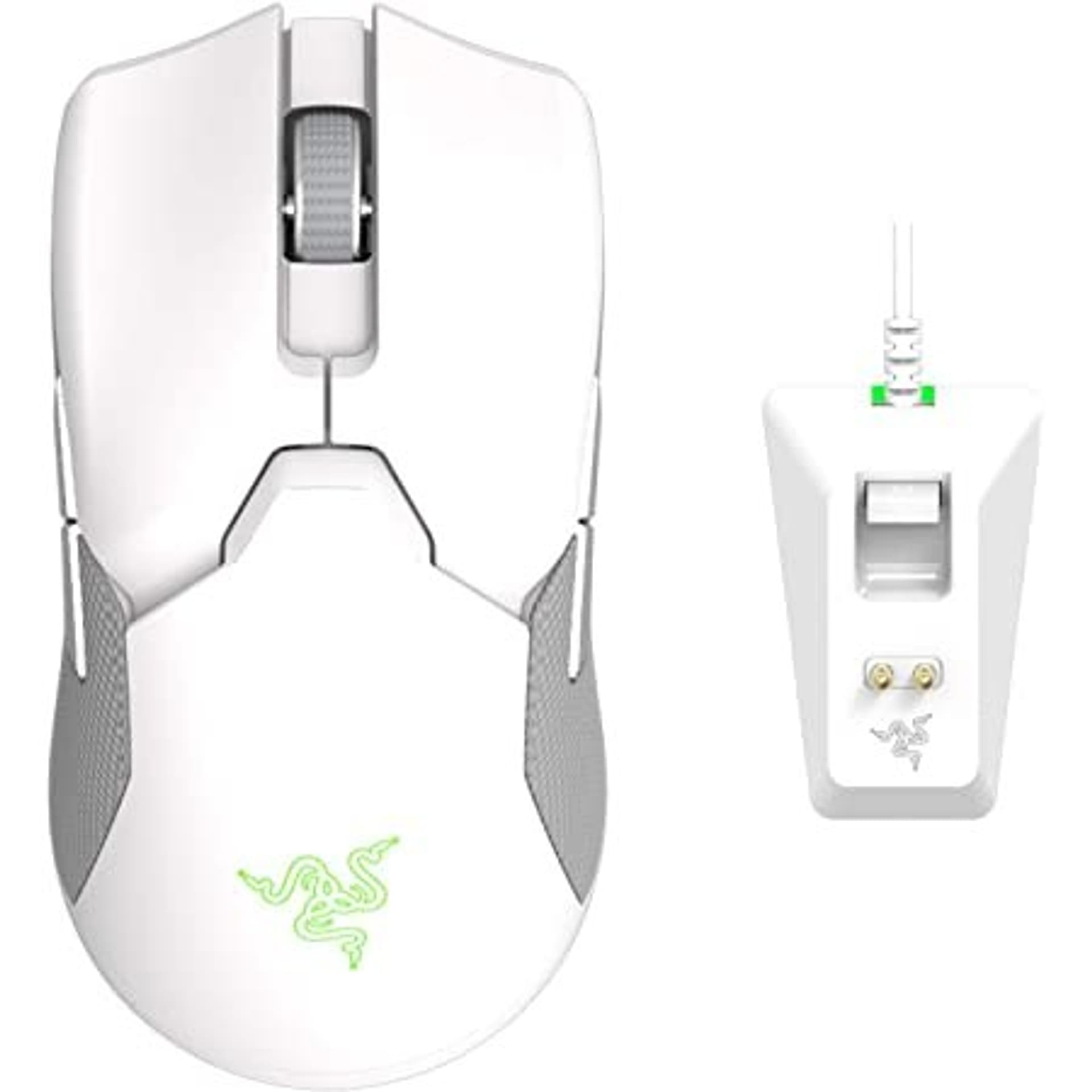 

Razer Gaming Mouse + Mouse Dock Viper Ultimate RGB LED light, Optical mouse, Mercury, Wireless