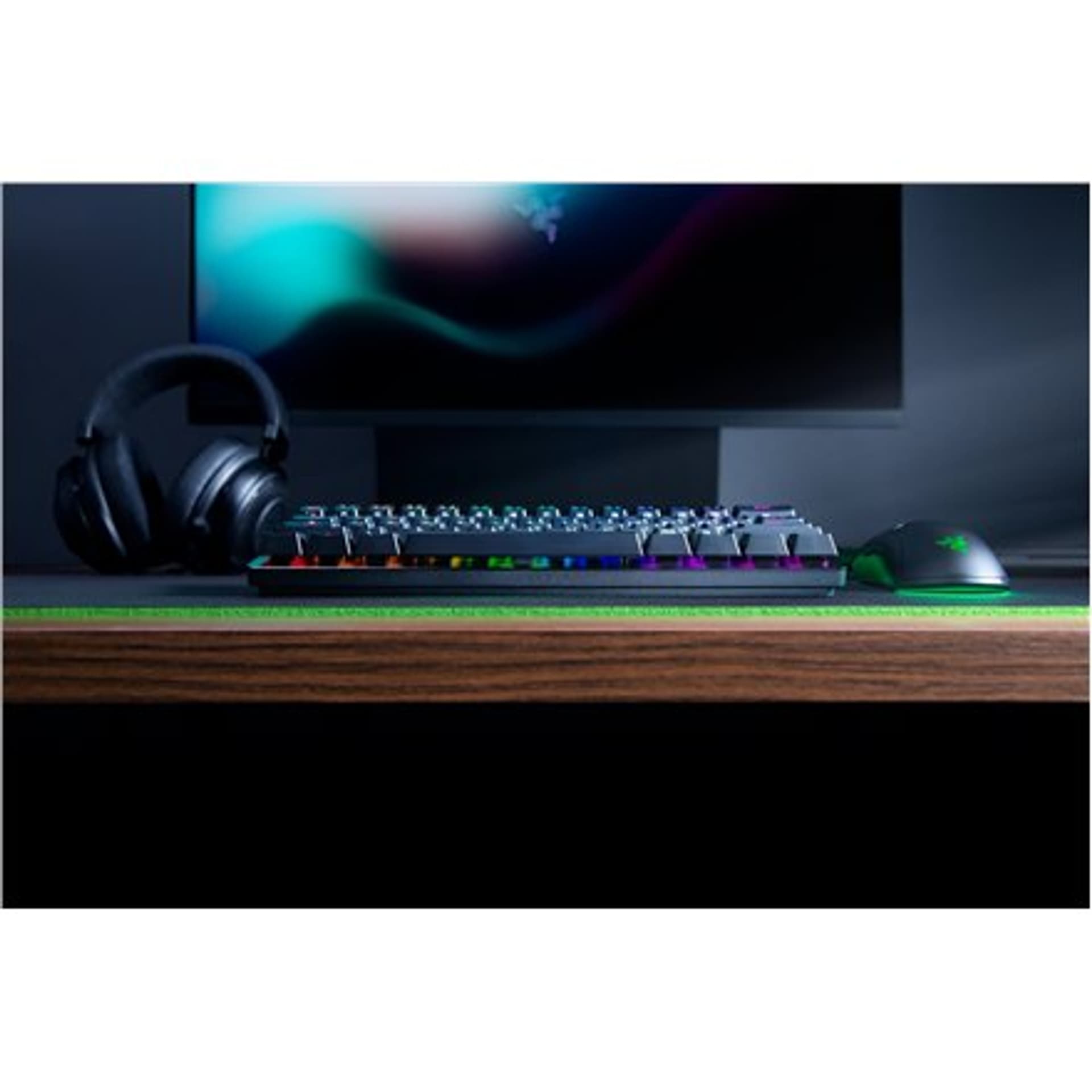 

Razer Huntsman Mini, klawiatura gamingowa, oświetlenie LED RGB, US, czarna, przewodowa