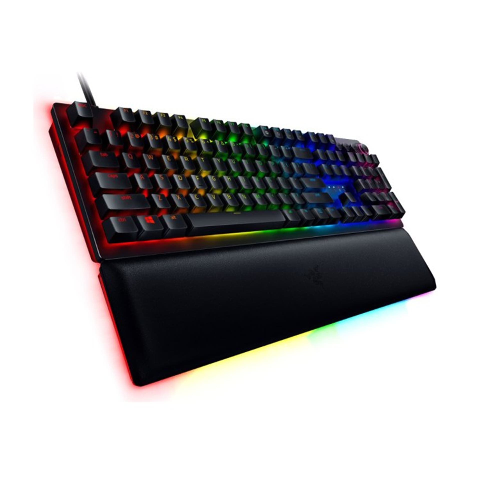 

Razer Huntsman V2 Optical Gaming Keyboard Gaming keyboard, RGB LED light, NORD, Wired, Black, Linear Red Switch, Numeric keypad