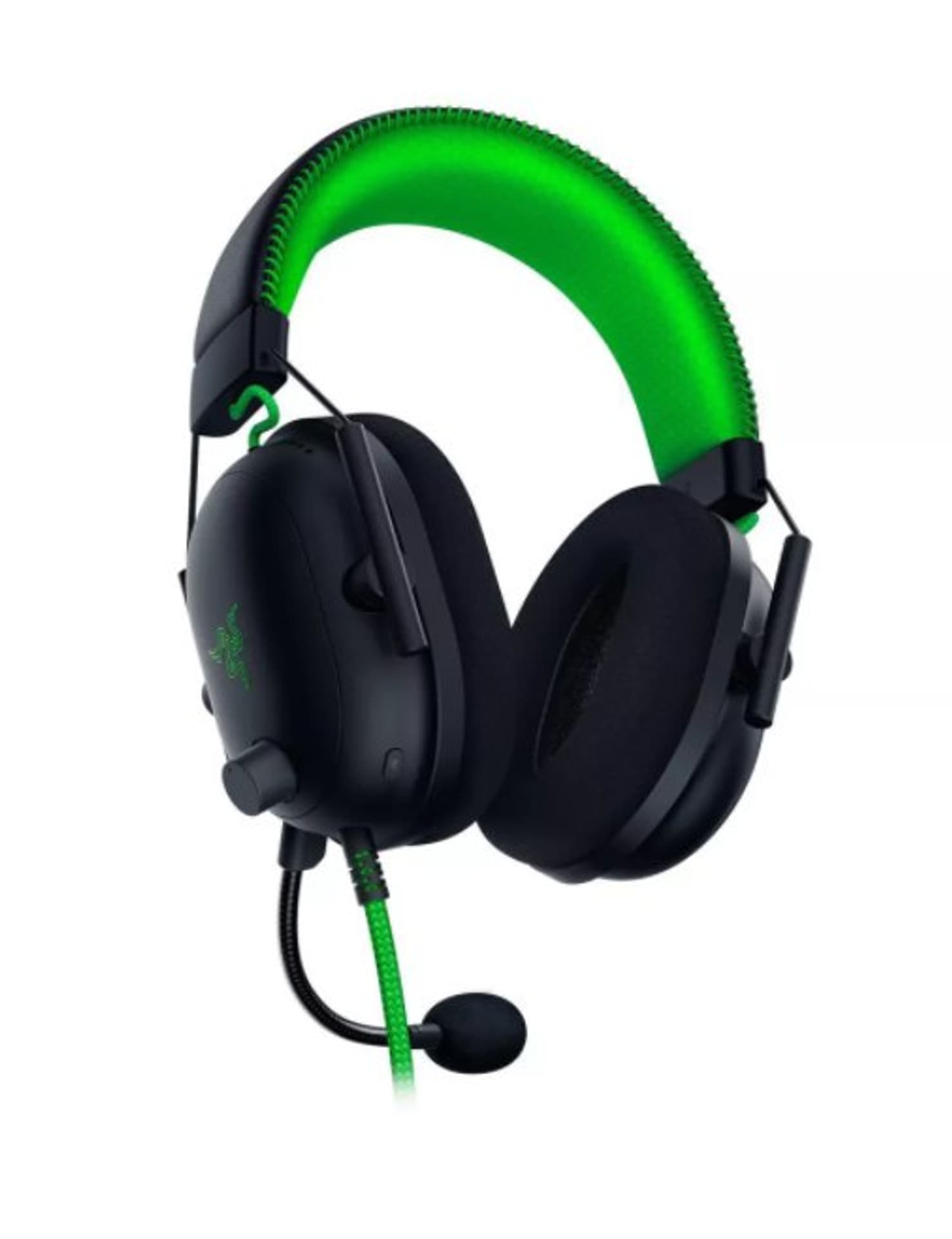 

Razer Multi-platform BlackShark V2 Special Edition Headset, On-ear, Microphone, Black/Green, Wired, Yes