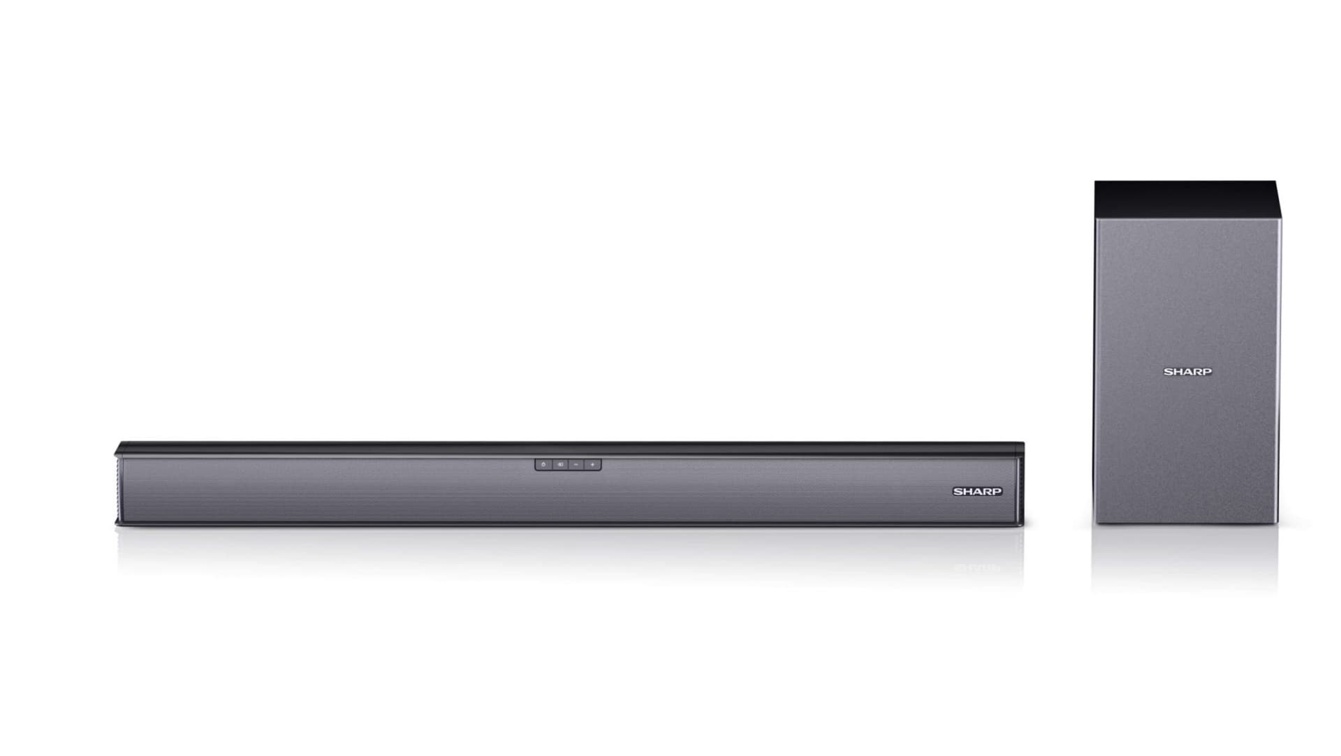 

Sharp HT-SBW182 2.1 Slim Soundbar HDMI, Optical, Bluetooth, 160 W, 74 cm z bezprzewodowym subwooferem