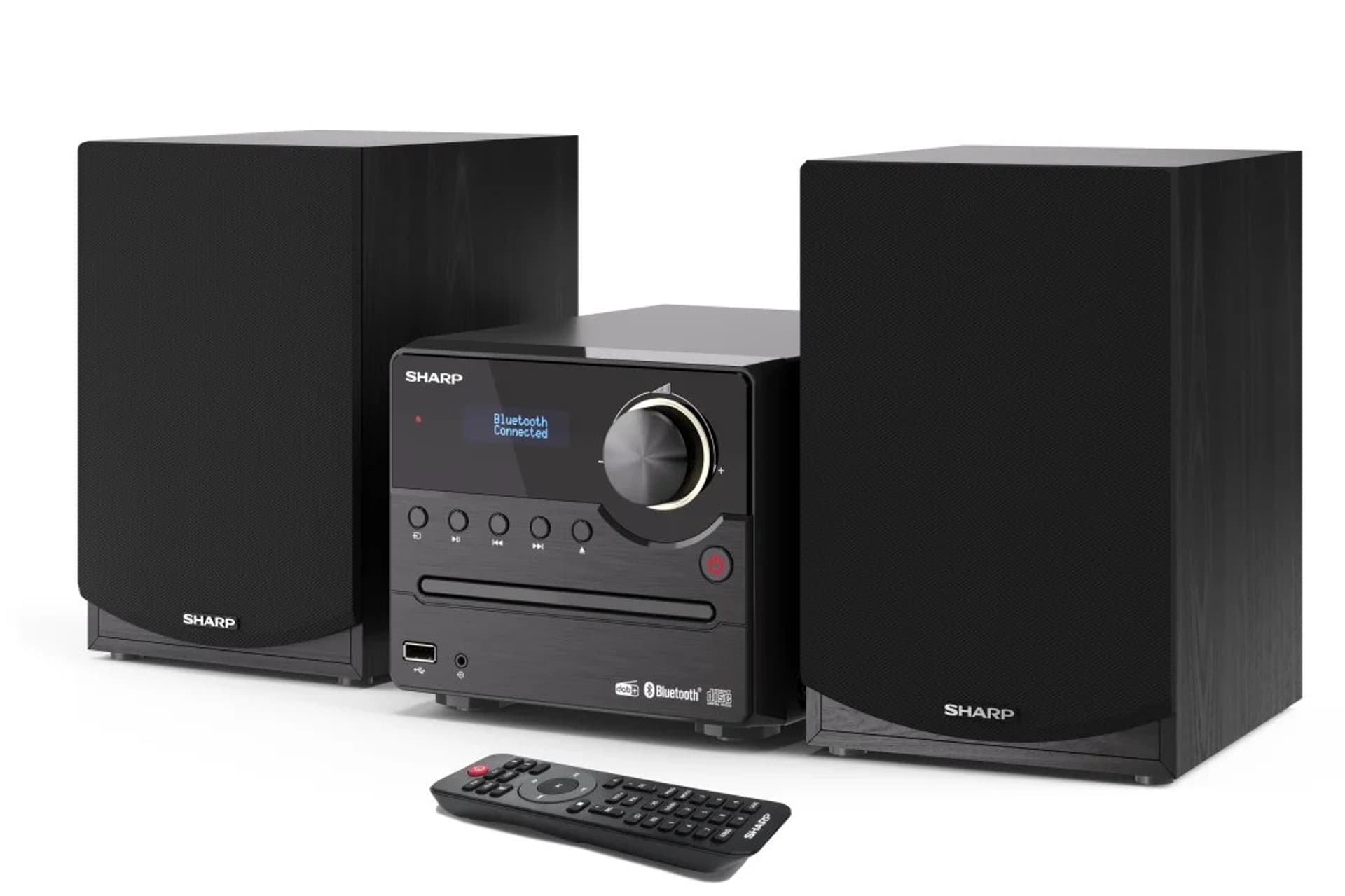 

Sharp XL-B517D(BK) Hi-Fi Micro System, CD/FM/USB/Bluetooth v5.0, Aux-in, 45W, Black, Bk) hi-fi micro system/cd/fm/usb/bluetooth v5.0/aux-in/45w/blac