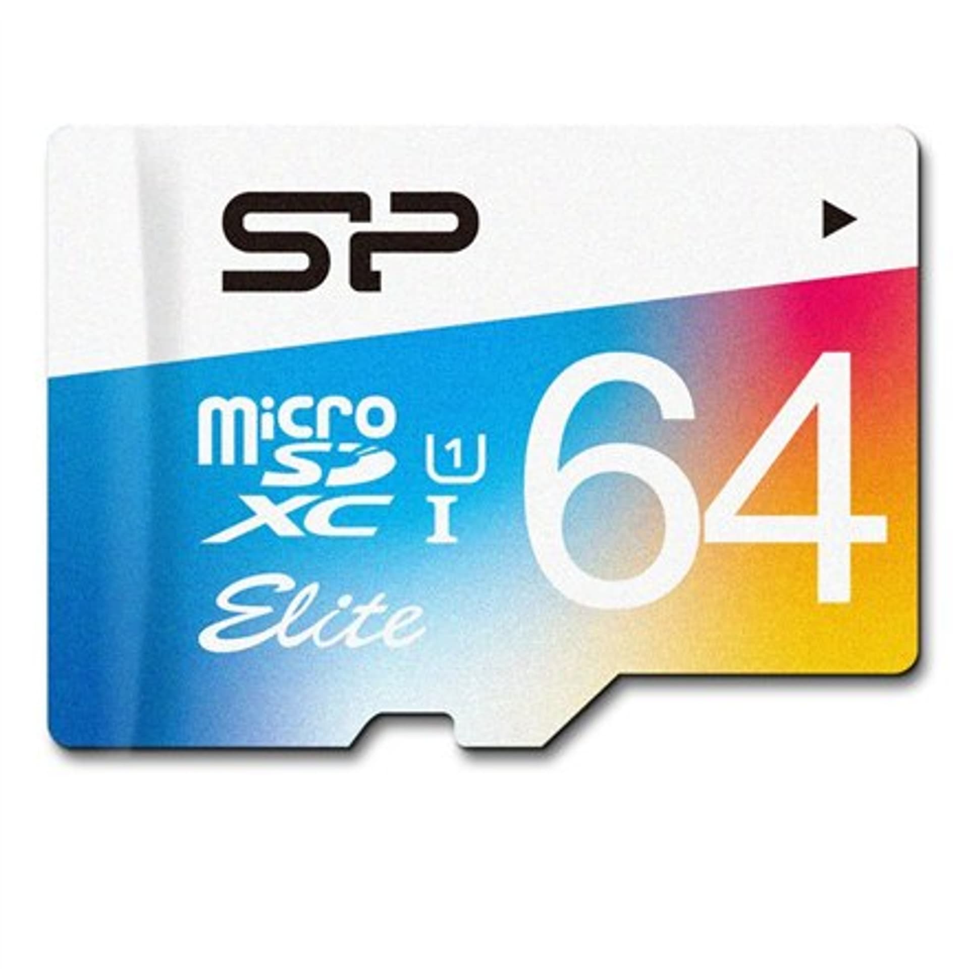 

Silicon Power Elite UHS-1 Colorful 64 GB, MicroSDXC, Flash memory class 10, SD adapter