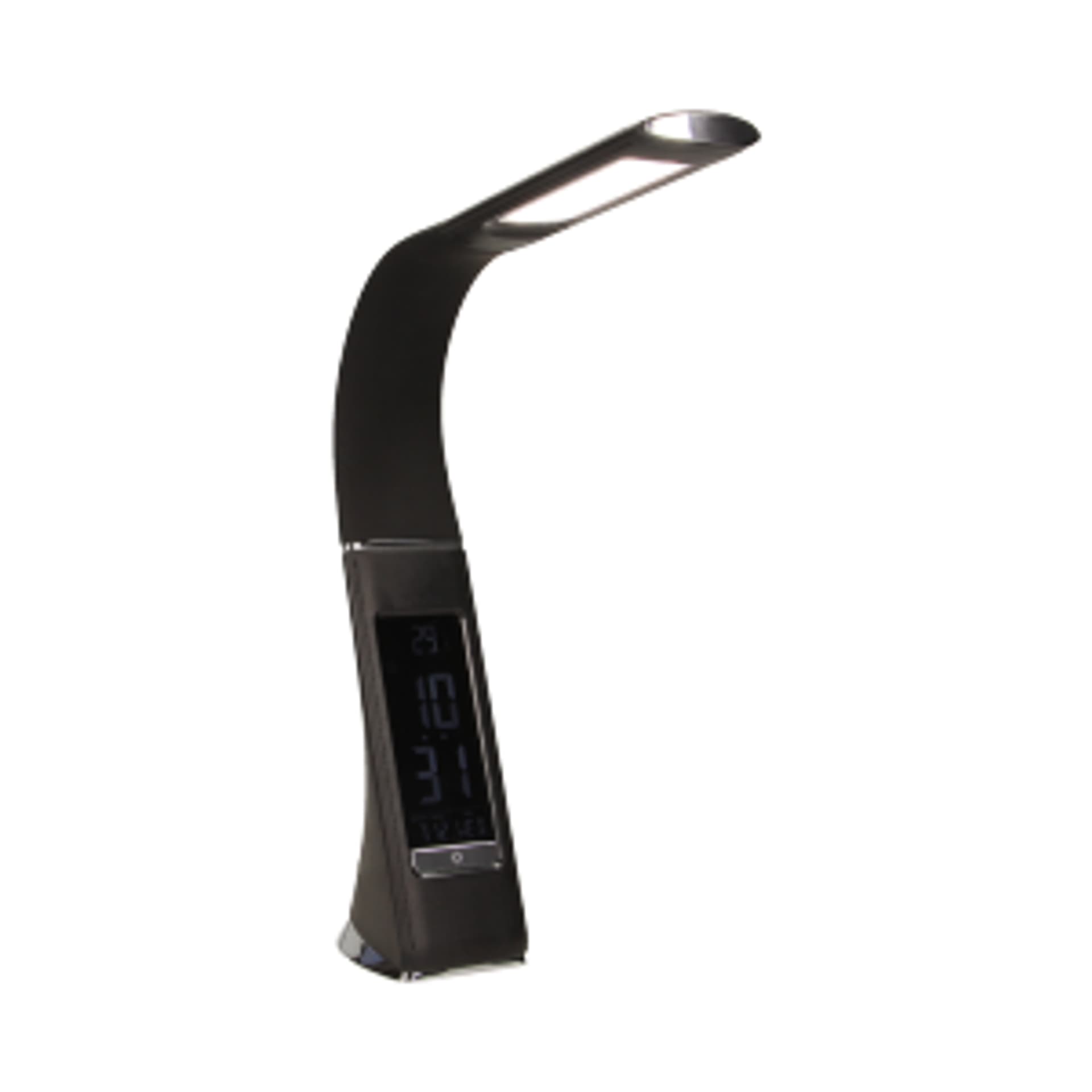 

DOLOMIT LED 5W, lampka biurkowa z budzikiem, 300lm, 4000K, czarna