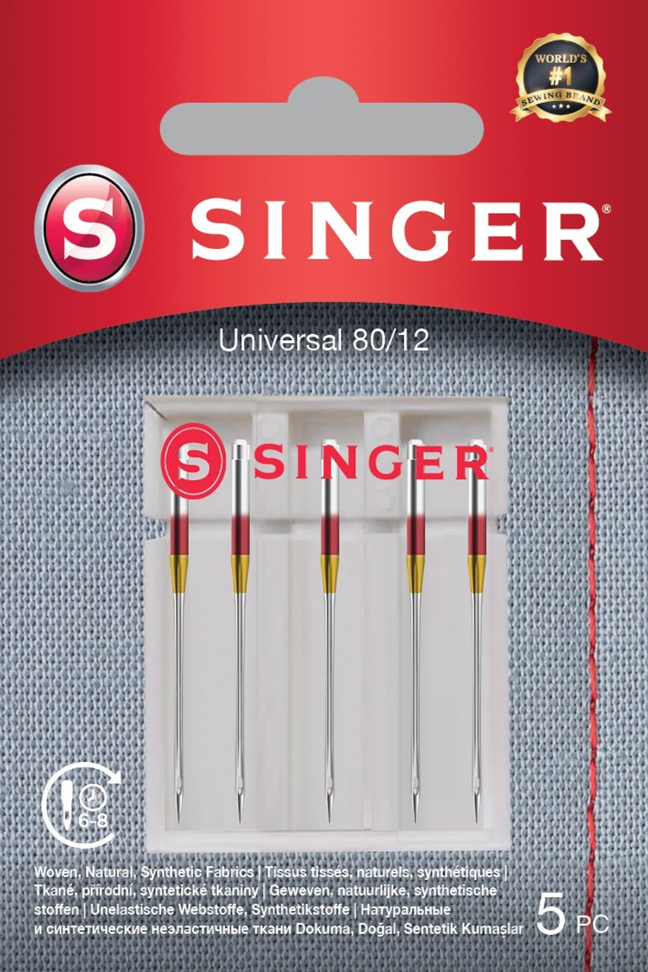 

Singer Uniwersalna igła 80/12 5PK do tkanin