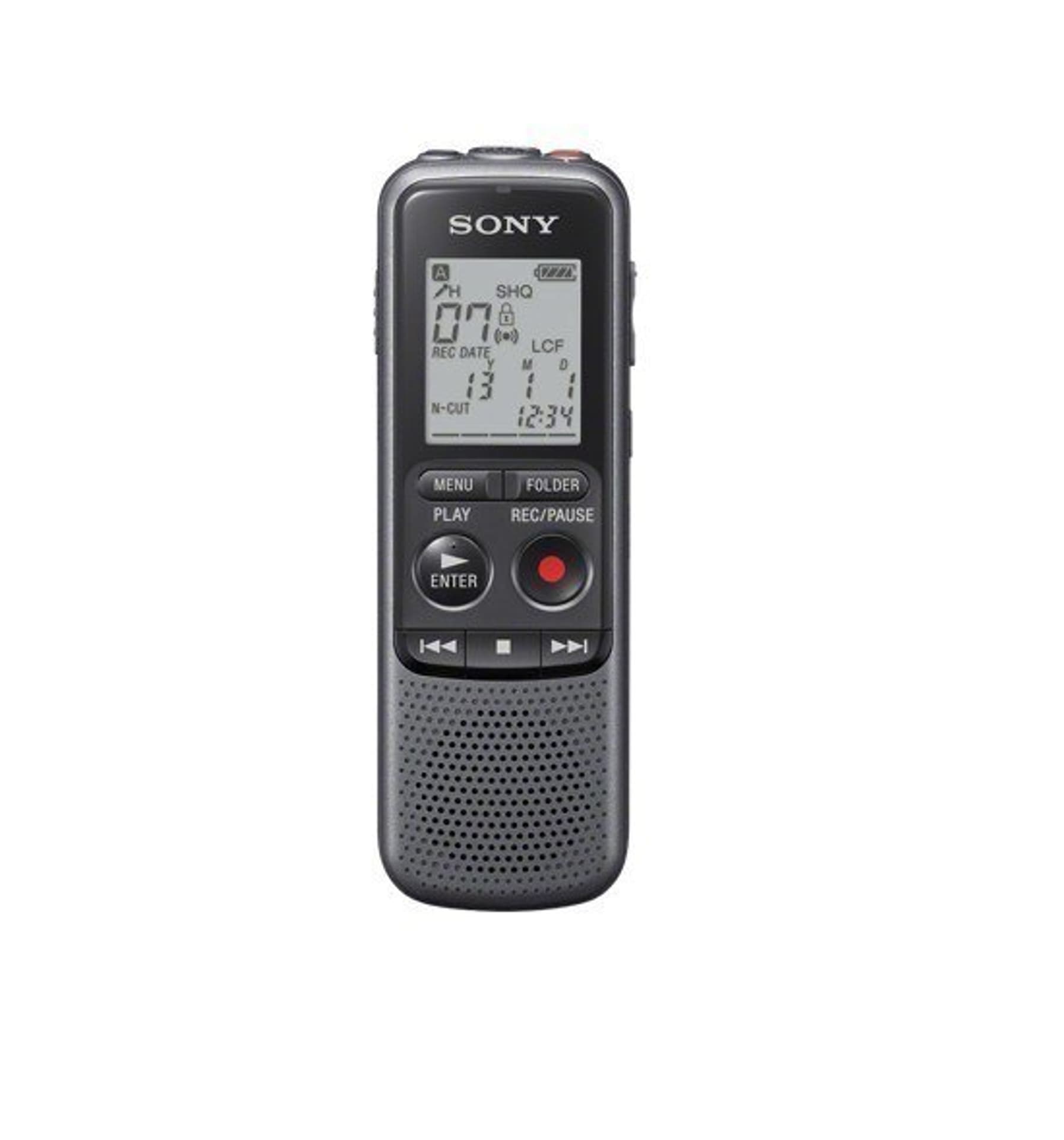 

Sony ICD-PX240 Czarny, szary, odtwarzanie MP3, wyświetlacz LCD, MAX. CZAS NAGRYWANIA MP3 8KBPS (MONAURAL)1043 godz. 0 minMAX. CZ, Monaural)1043 godz. 0 minmax. c