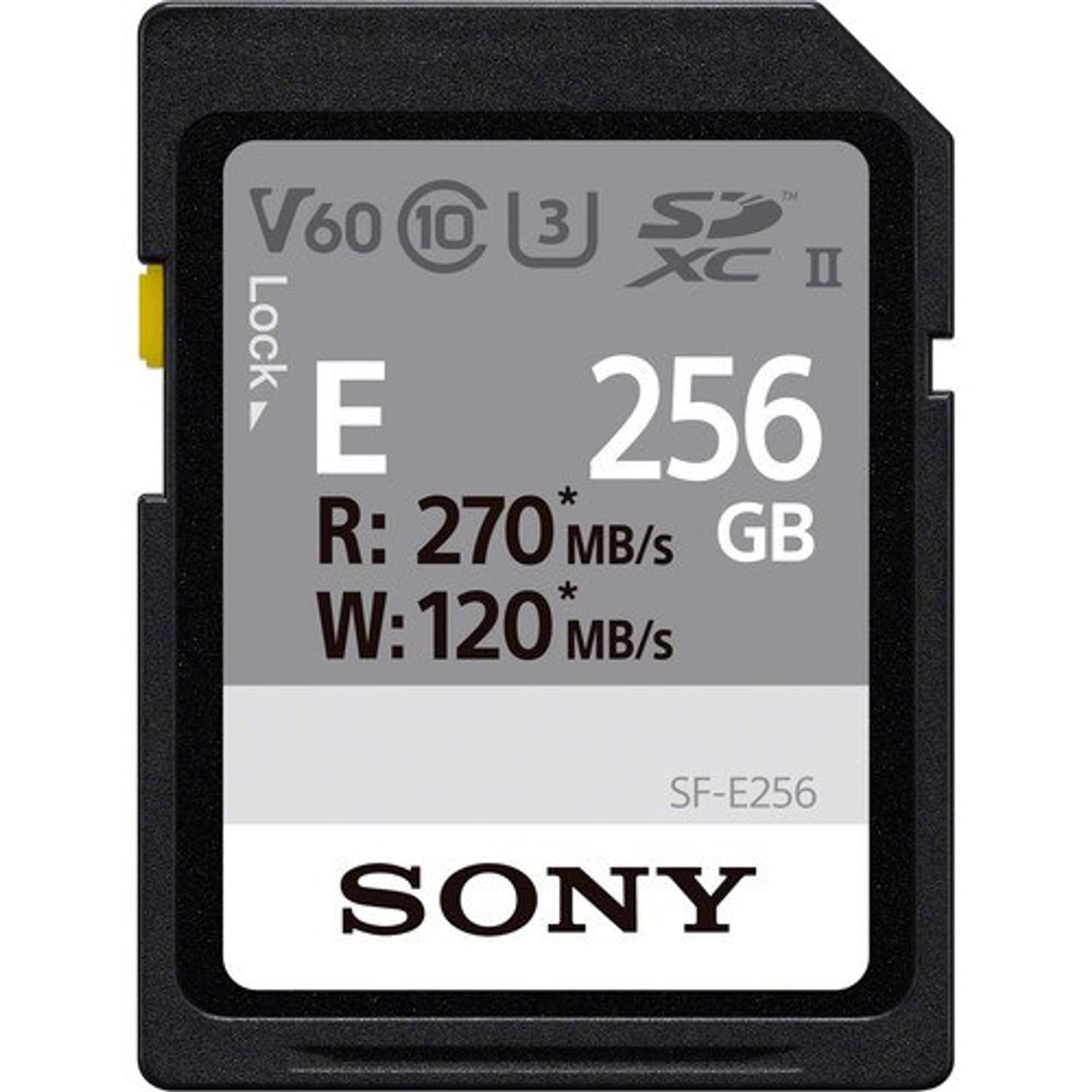 

Sony SF-E256 256 GB, SDXC, Flash memory class 10