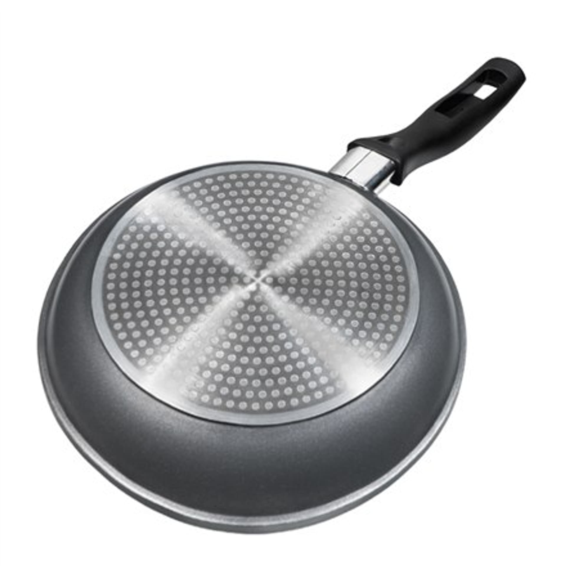 

Stoneline Pan 7359 Frying, Średnica 26 cm, Nadaje się do płyty indukcyjnej, Pokrywa w zestawie, Stały uchwyt, Antracyt