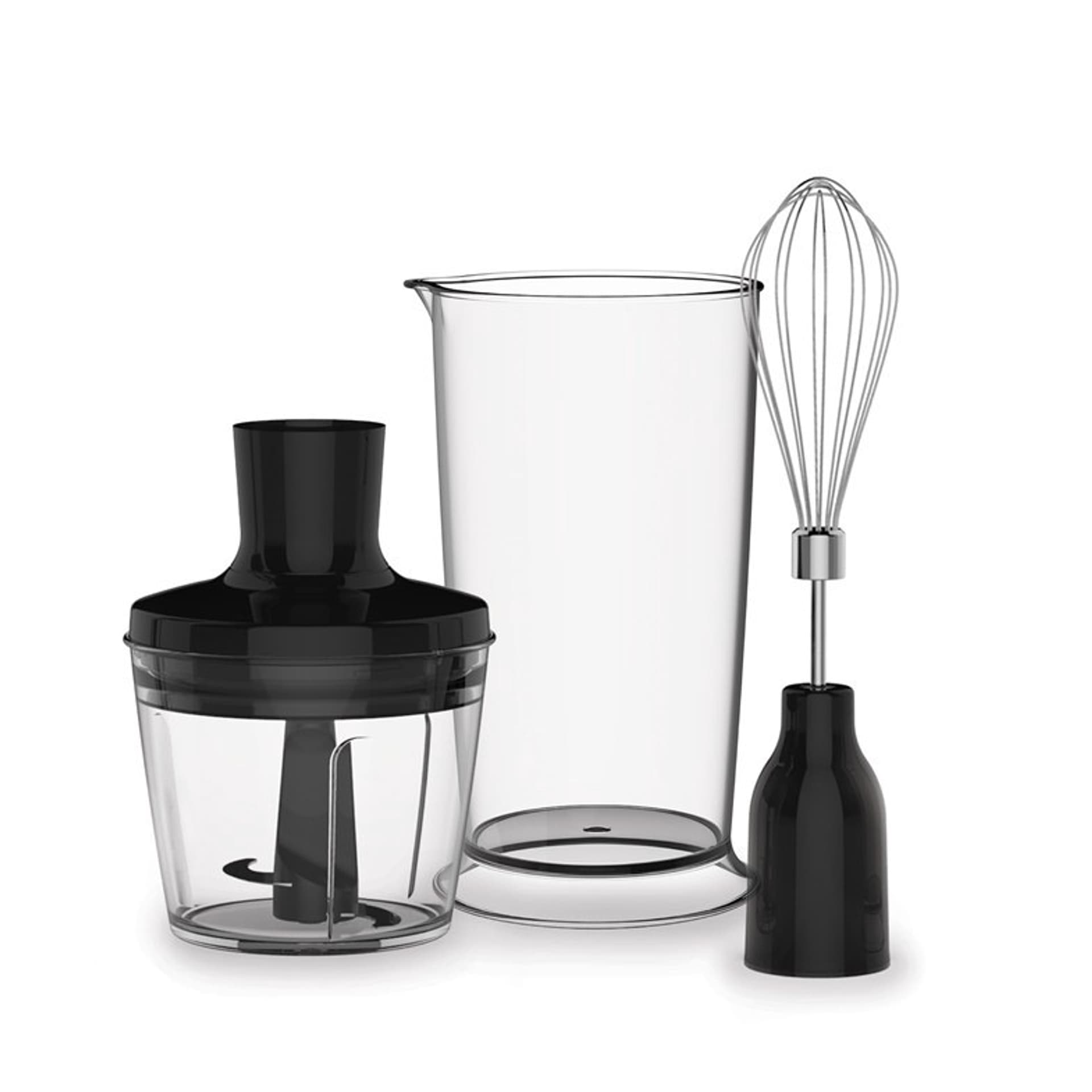 

TEFAL Blender Quickchef 3w1 HB656838 Blender ręczny, 1000 W, Liczba prędkości 20, Tryb Turbo, Siekacz, Czarny