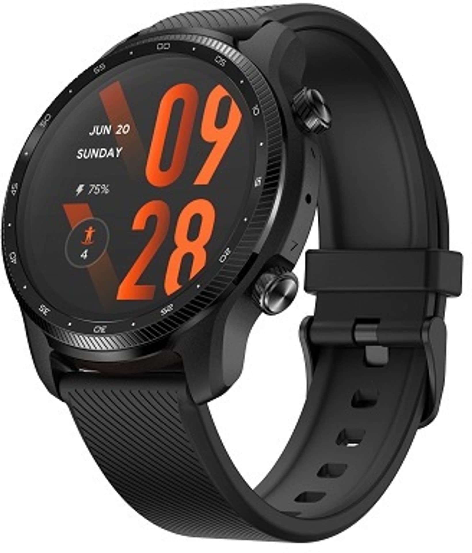 

TicWatch Pro 3 Ultra GPS 3.56 cm (1.4"), Smart watch, NFC, GPS (satellite), AMOLED + FSTN, Heart rate monitor, Bluetooth, 1 GB,
