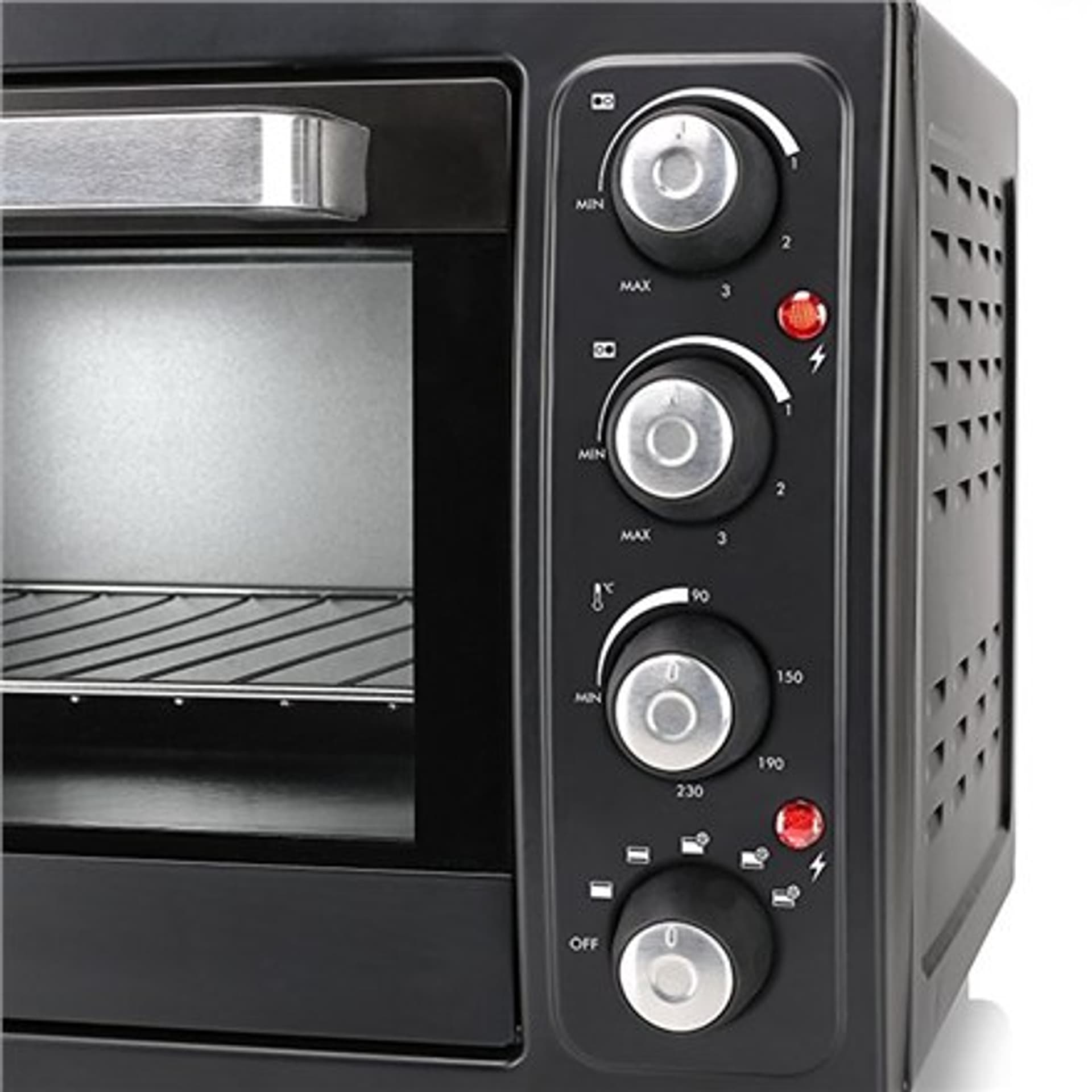 

Tristar Elektryczny mini piekarnik OV-1443 Zintegrowany timer, 38 L, Blat, 3100 W, Czarny, Pokrętła