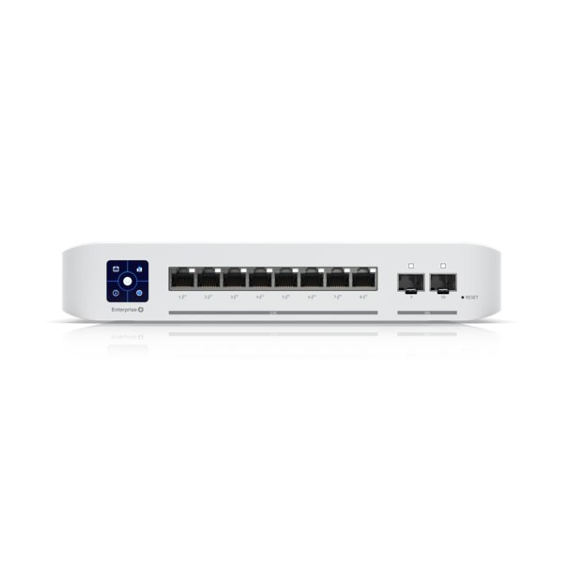 

Ubiquiti Switch Enterprise 8 PoE USW-Enterprise-8-PoE PoE Switches, Polycarbonate, 1 Gbps (RJ-45) ports quantity SMB Layer 3* Po, Rj-45) ports quantity smb layer 3* p