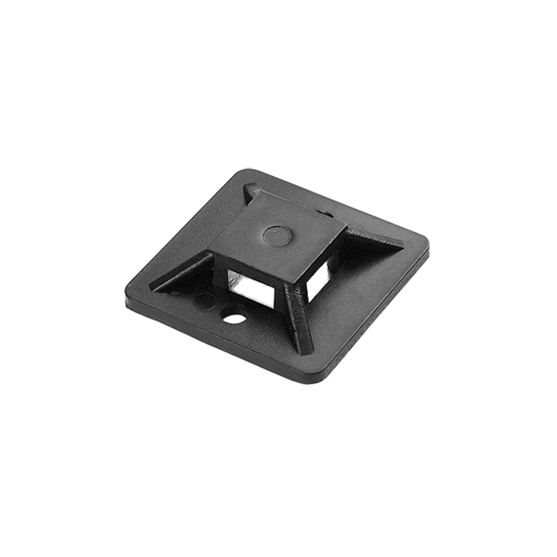 

Uchwyt opaski kablowej, samoprzylepny, 20x20 mm, czarny, 10 sztuk,OR-AE-13206/10