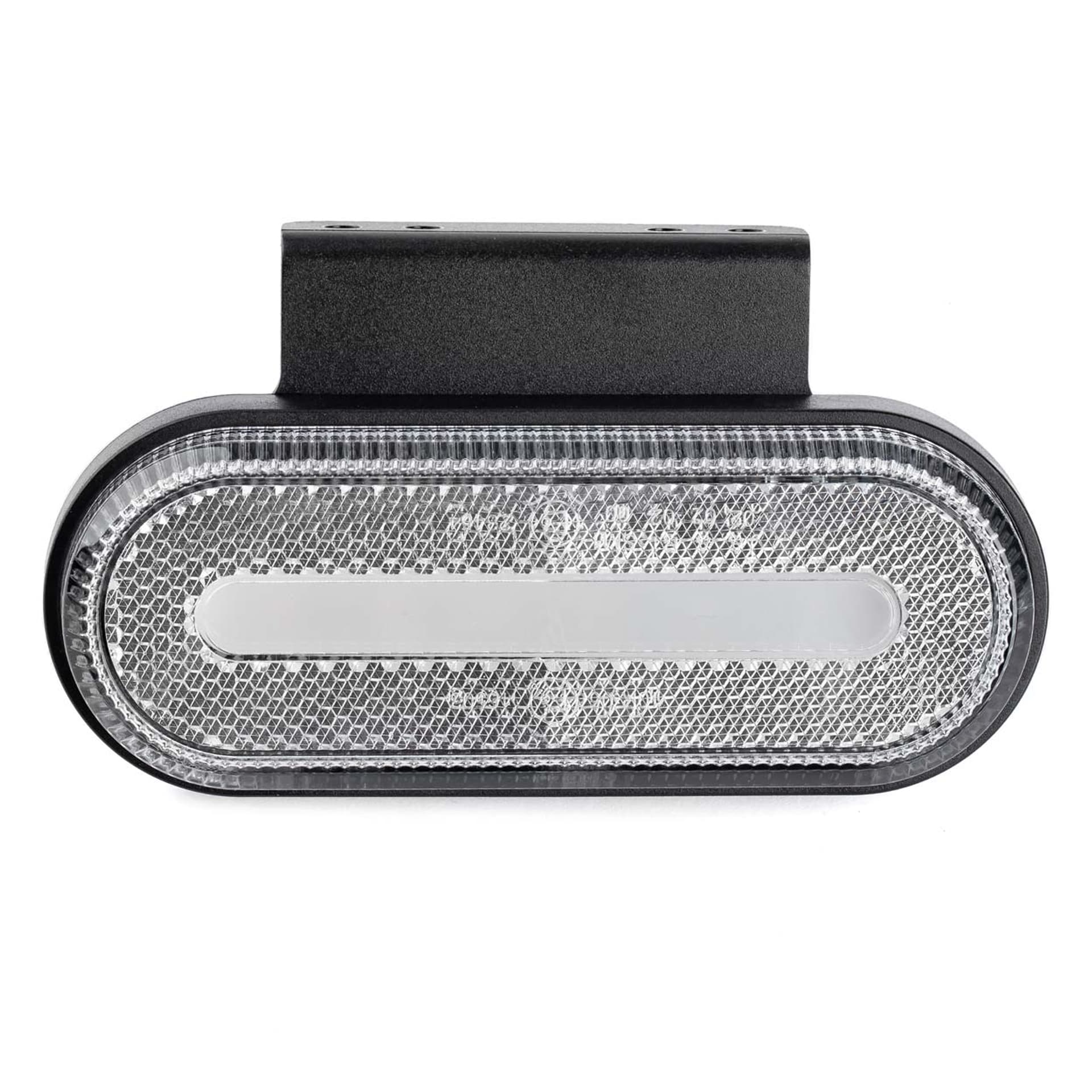 

Lampa obrysowa led om-01-w owalna biała amio-02375
