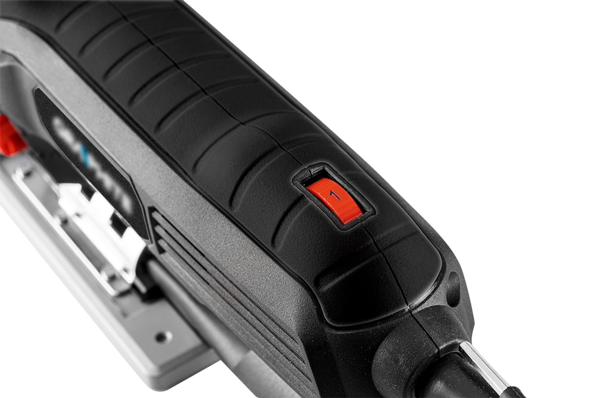 

Wyrzynarka 600W, ilość suwów 800-3000 min-1, z uchwytem za korpus