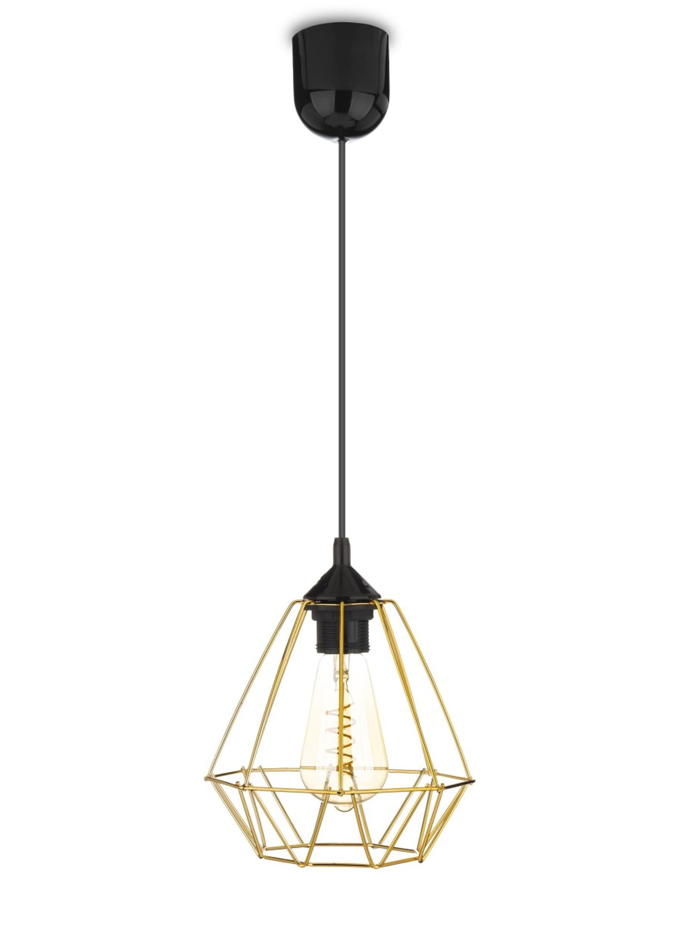 

Lampa wisząca Paris Diamond 19 cm złota