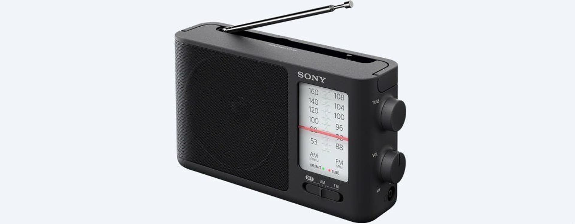 

Sony Analog Radio ICF-506 Black, 5 W