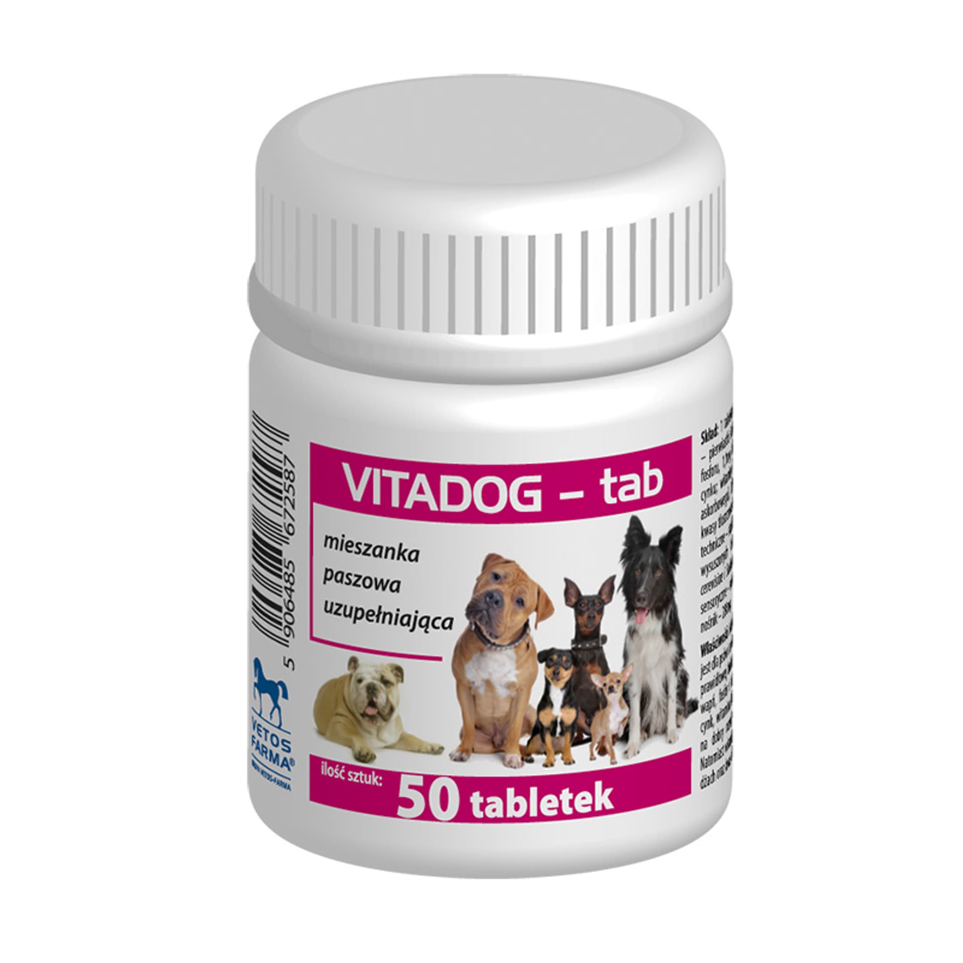 

VITADOG - Mieszanka paszowa uzupełniająca 50 tab.