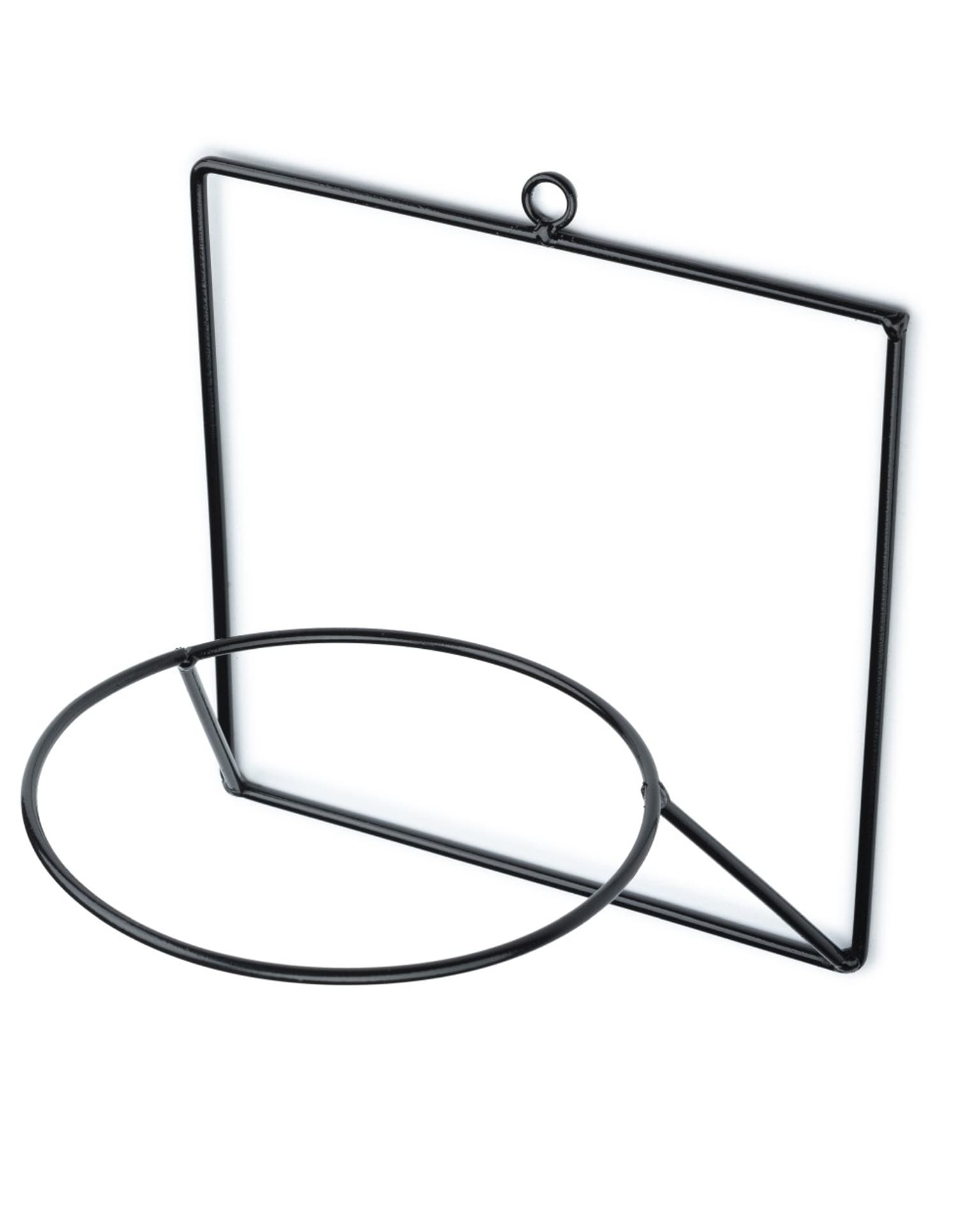 

Kwietnik ścienny metalowy LOFT czarny 22 cm