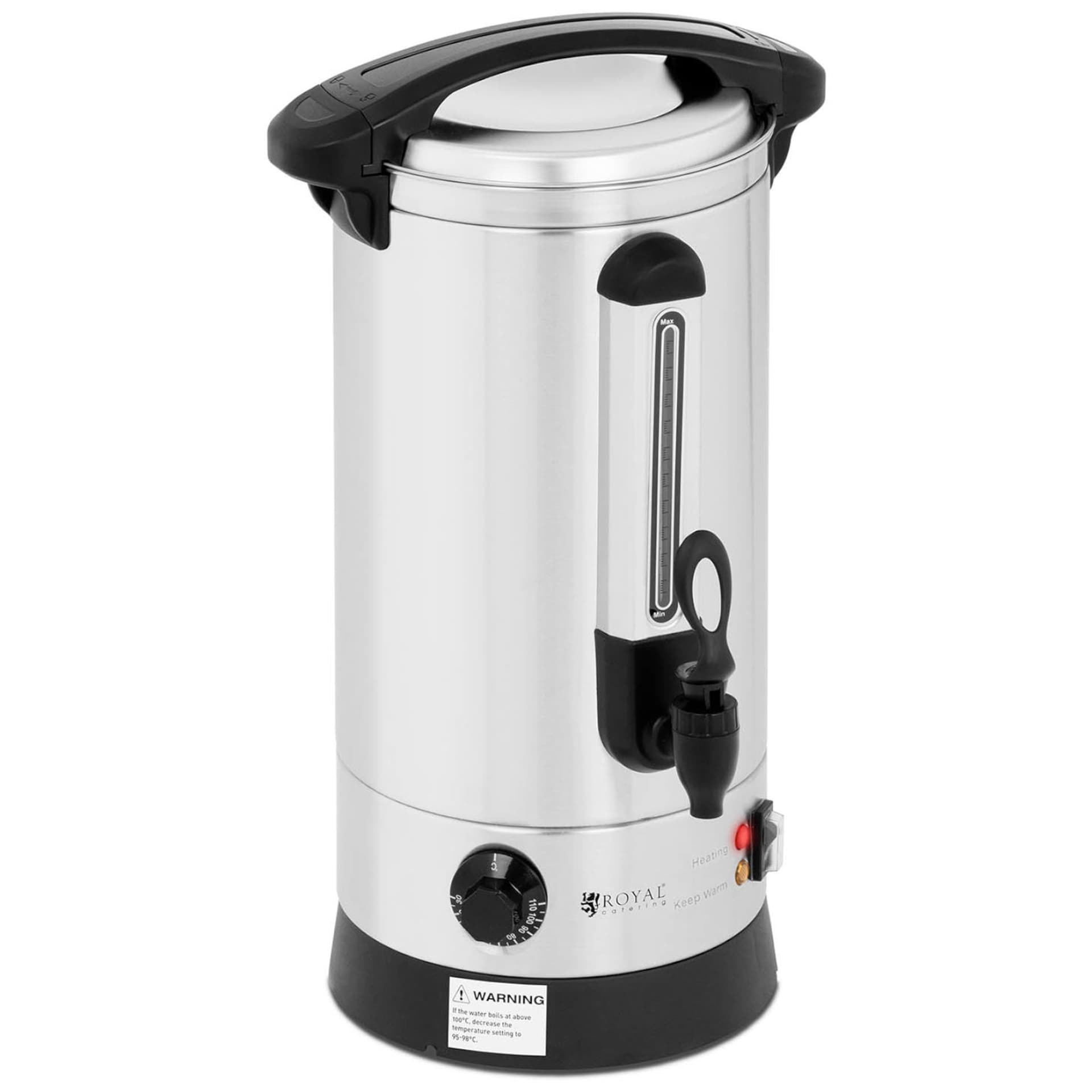 

Warnik podgrzewacz do wody grzańca podwójne ścianki stalowy 8.7L 1500 W