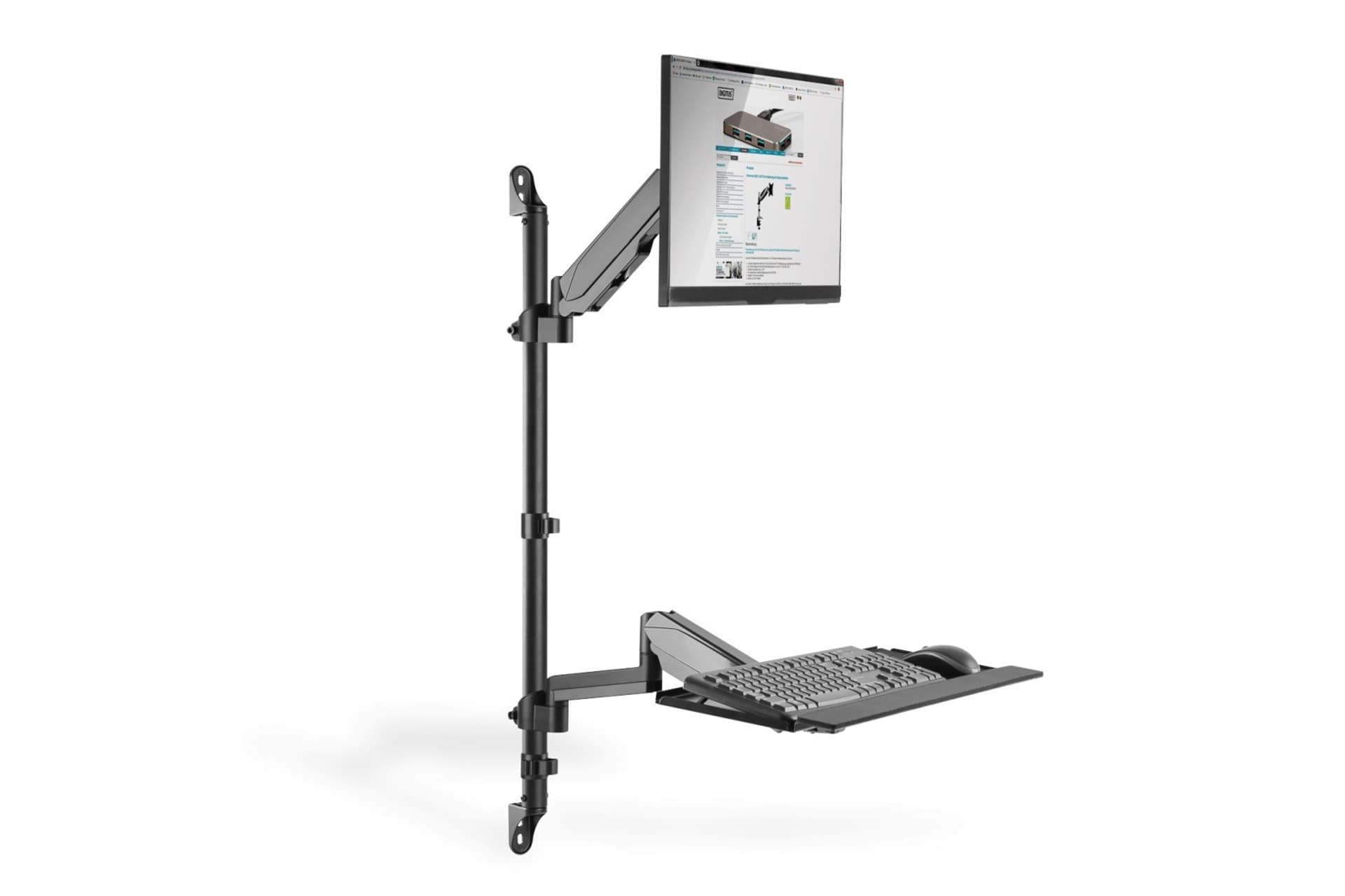 

Ramię naścienne pojedyńcze, 1xLCD + klawiatura, max. 32 cale