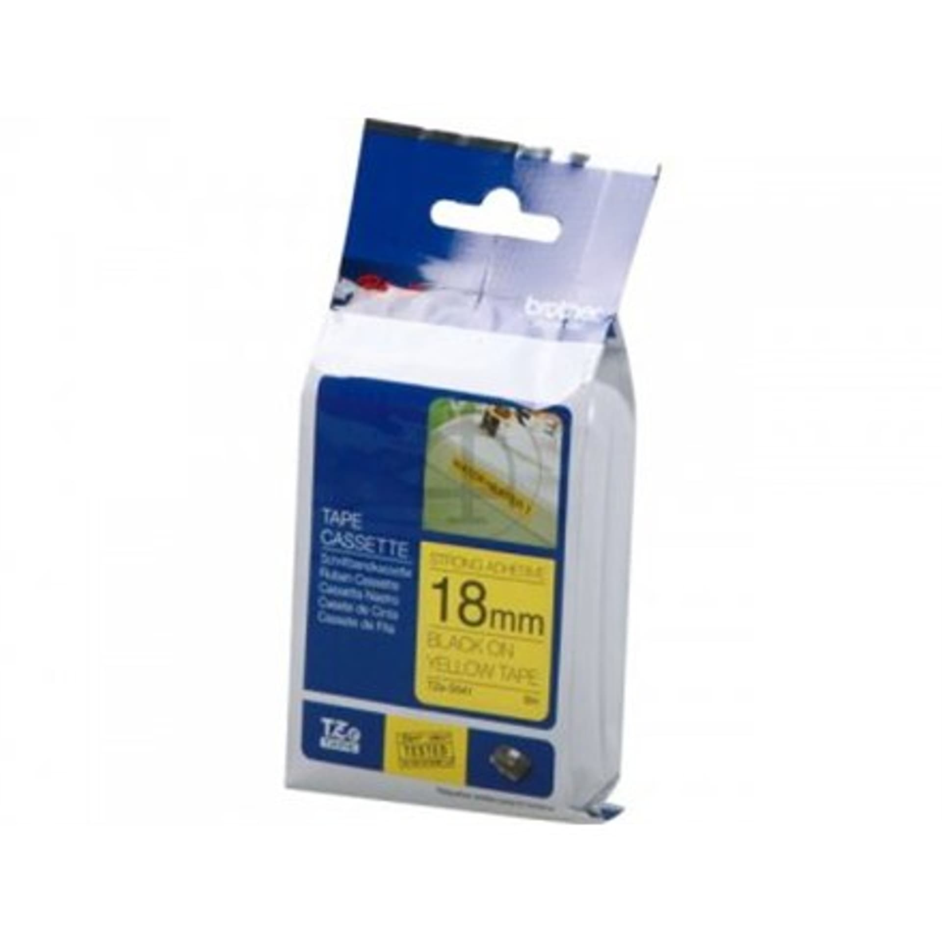 

Brother TZe-S641 Strong Adhesive Laminated Tape Black on Yellow, TZe, 8 m, 1.8 cm
