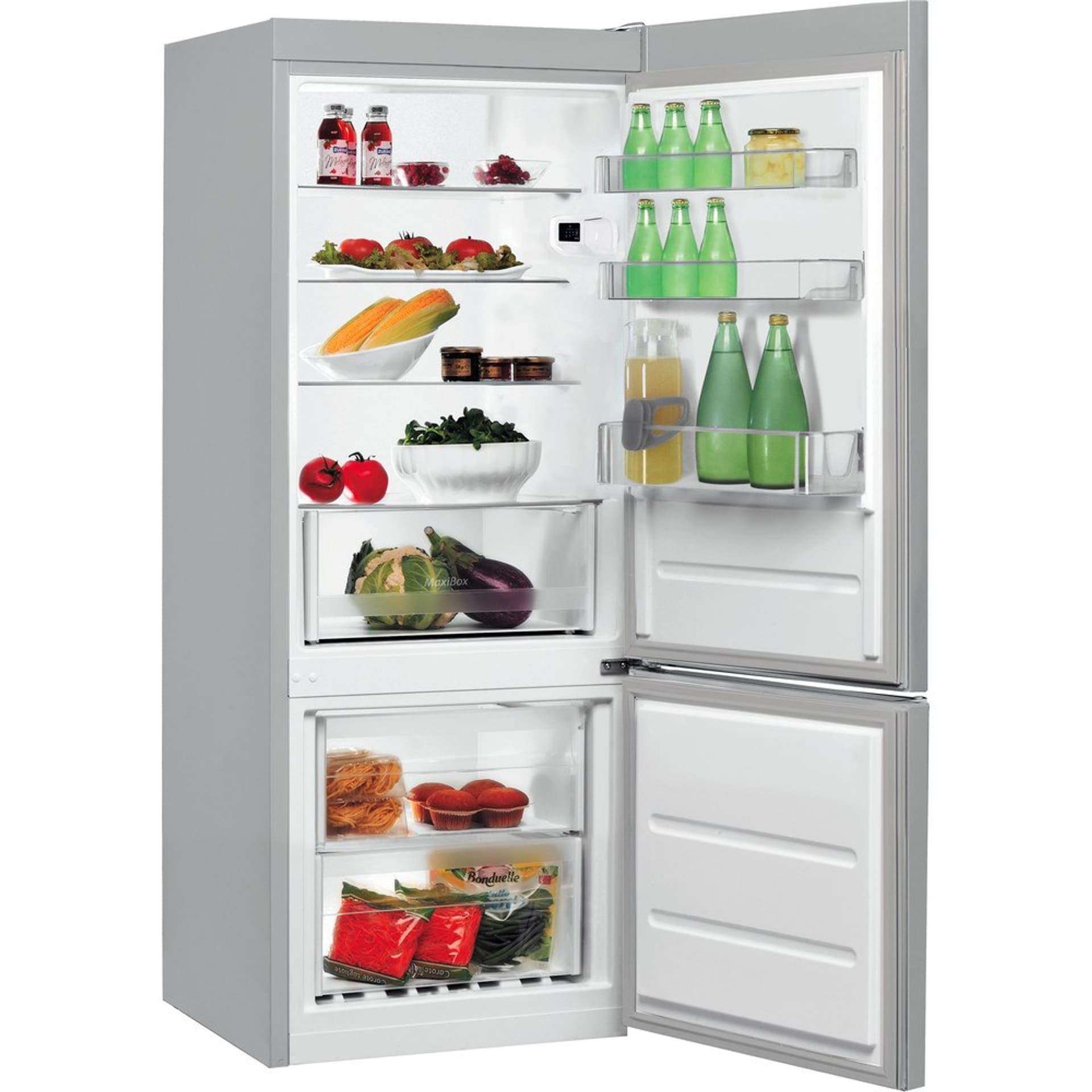 

INDESIT Refrigerator LI6 S1E S Energy efficiency class F, Free standing, Combi, Height 158.8 cm, Fridge net capacity 197 L, Free