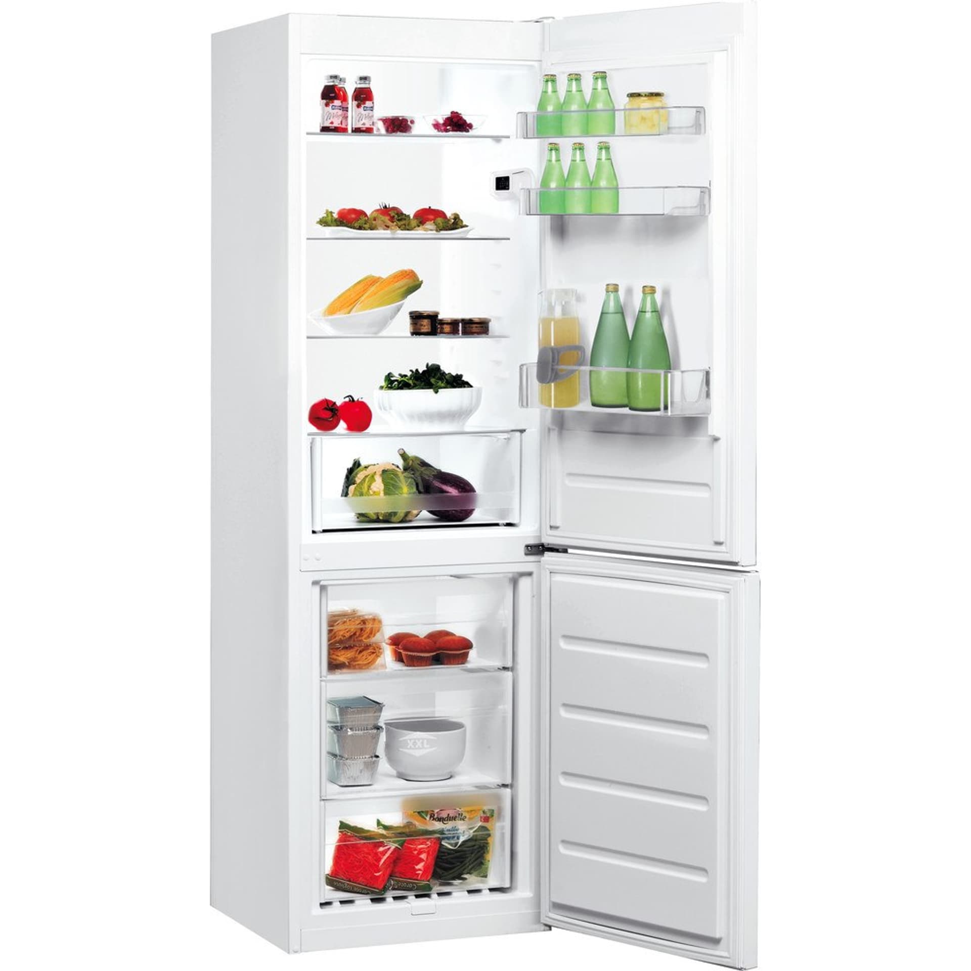 

INDESIT Refrigerator LI8 S1E W Energy efficiency class F, Free standing, Combi, Height 188.9 cm, Fridge net capacity 228 L, Free