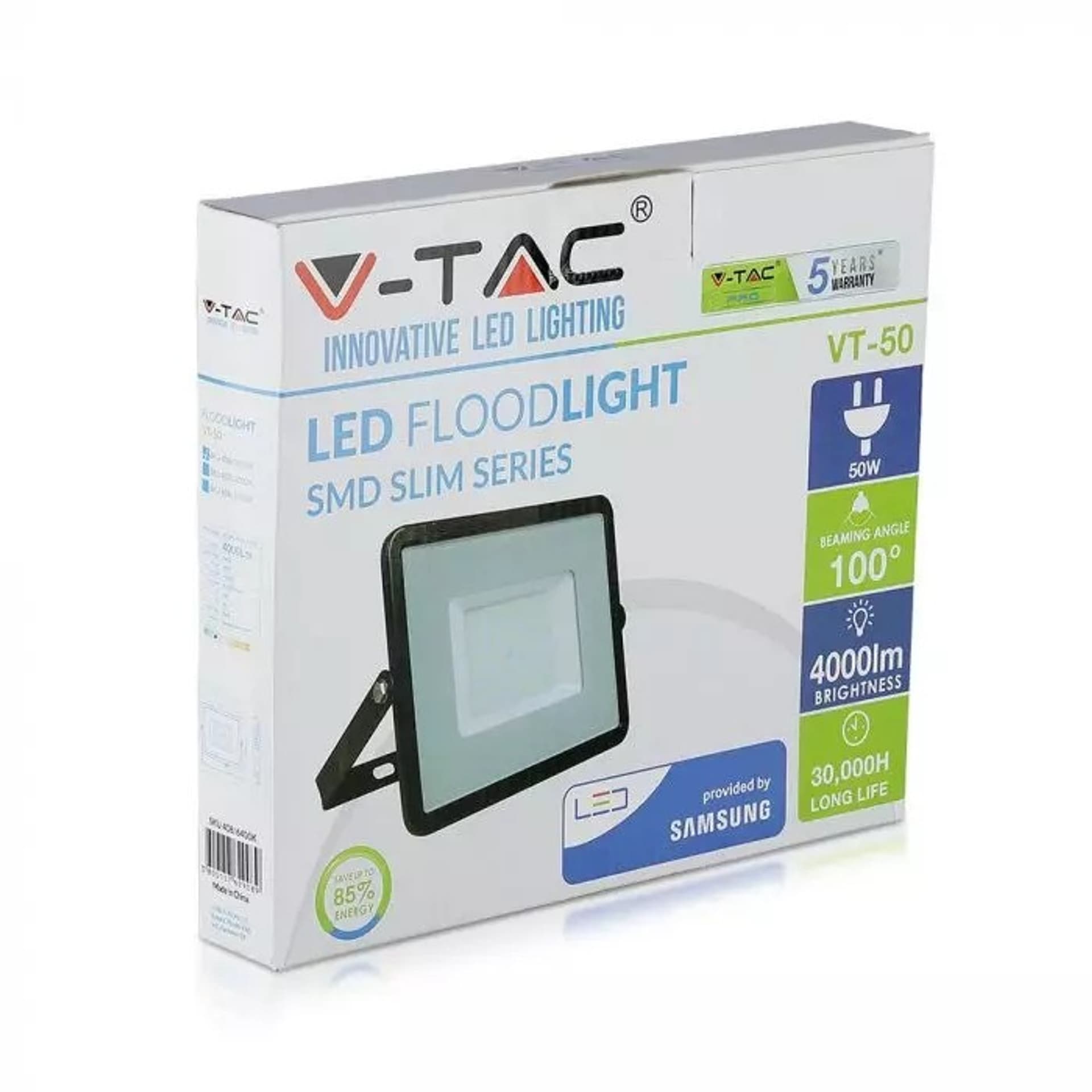 

Projektor LED 50W 6400k 4000lm IP65 Czarny