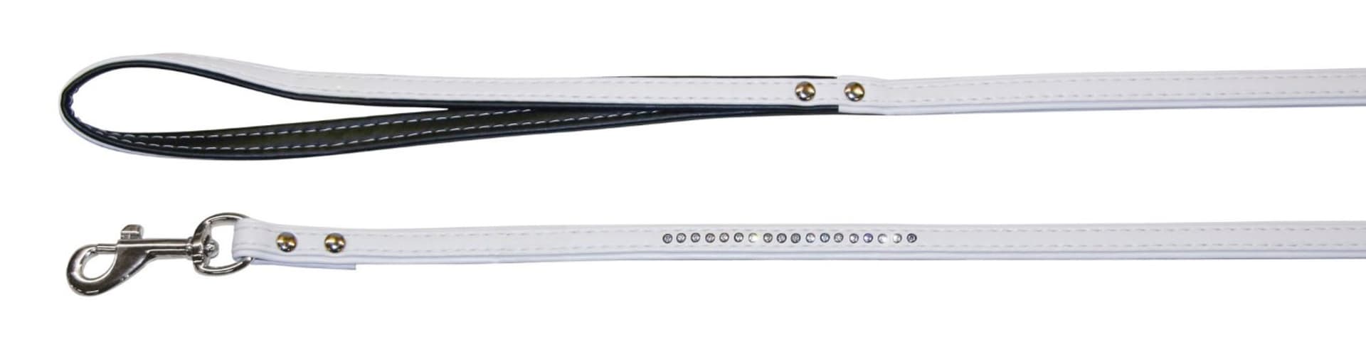 

KERBL Smycz Diamond, 110 cm x 14 mm, biała [83748]