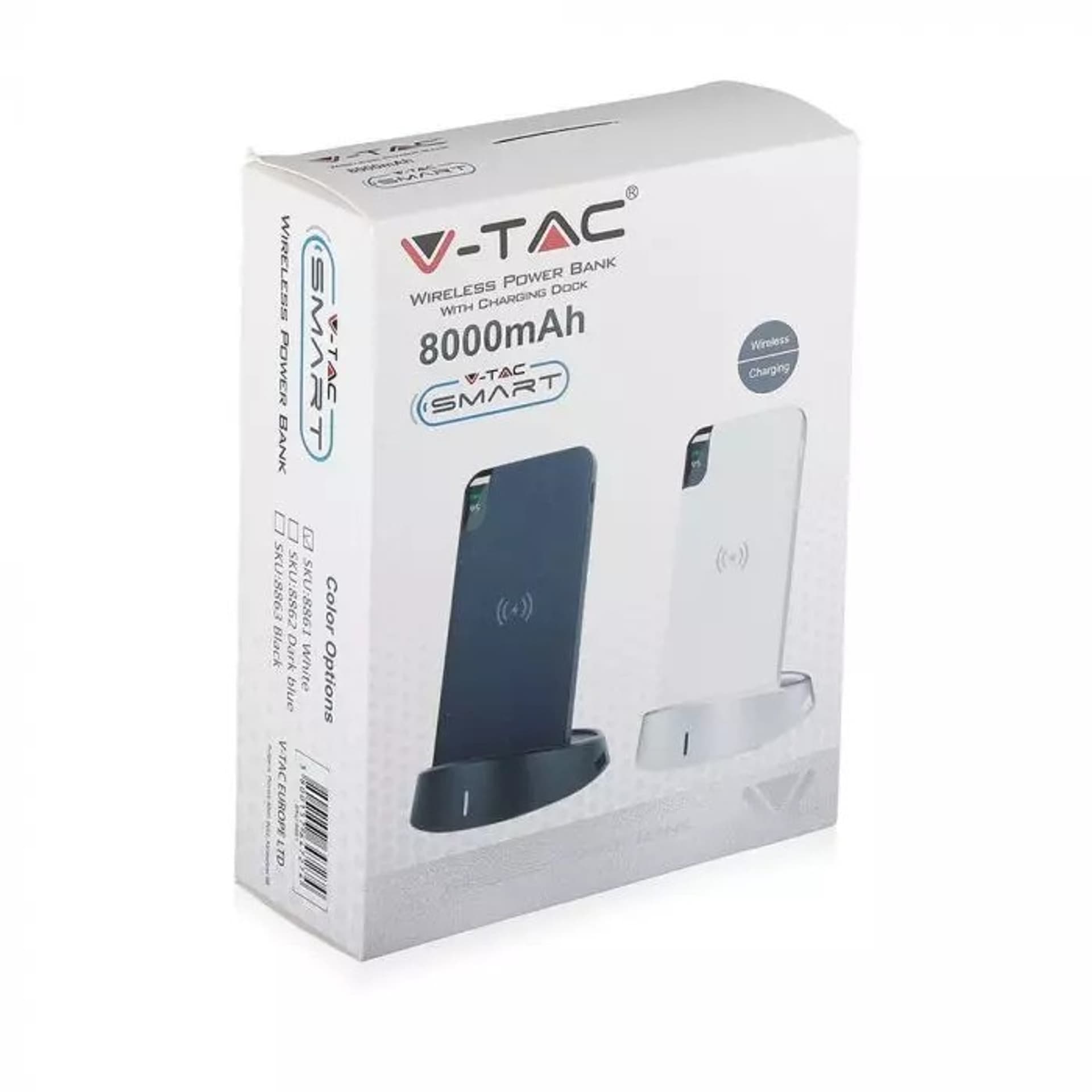 

Power Bank 8000 mAh 2.1A indukcja Czarny