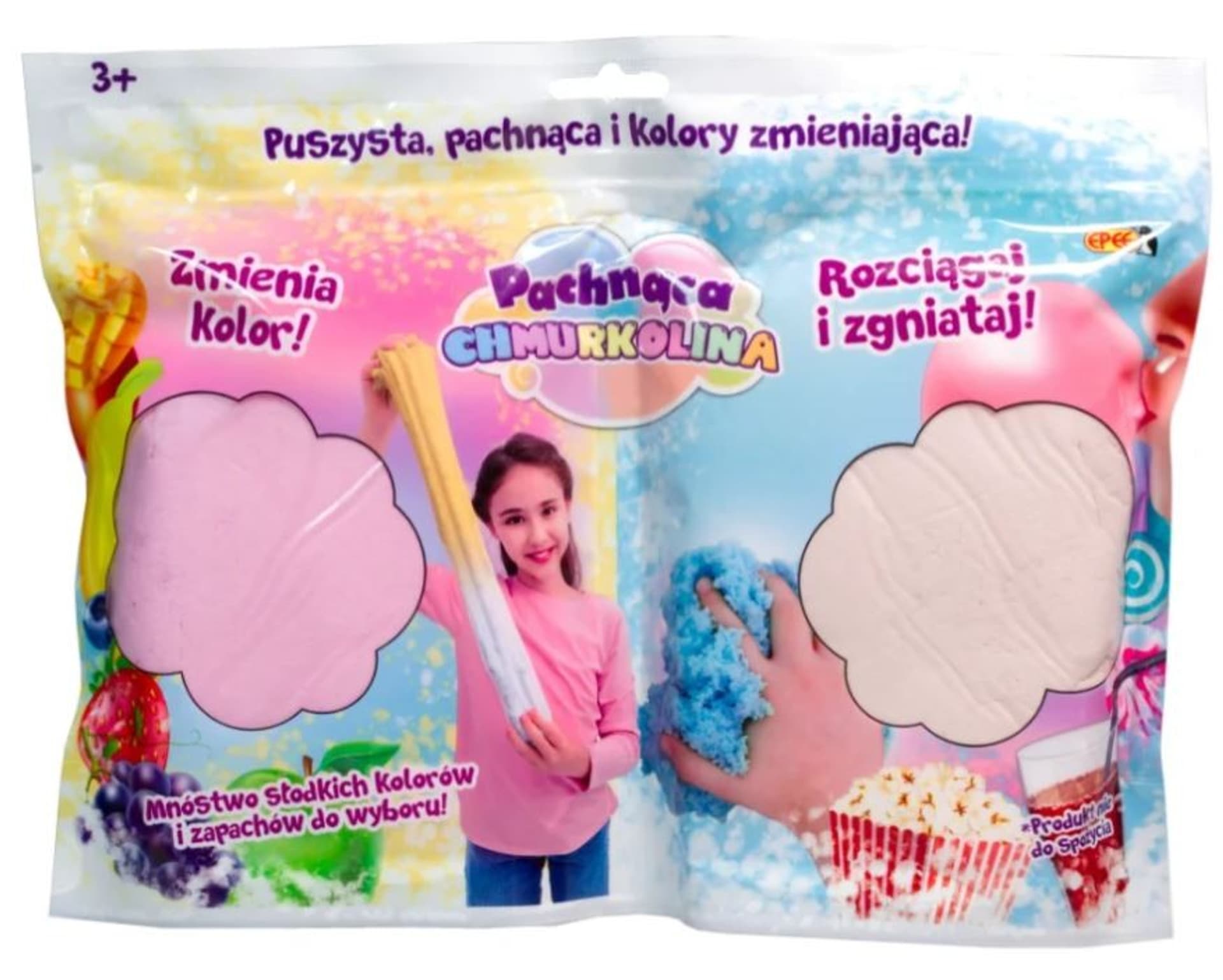 

Masa plastyczna Chmurkolina pachnąca 2pak różowy beżowy