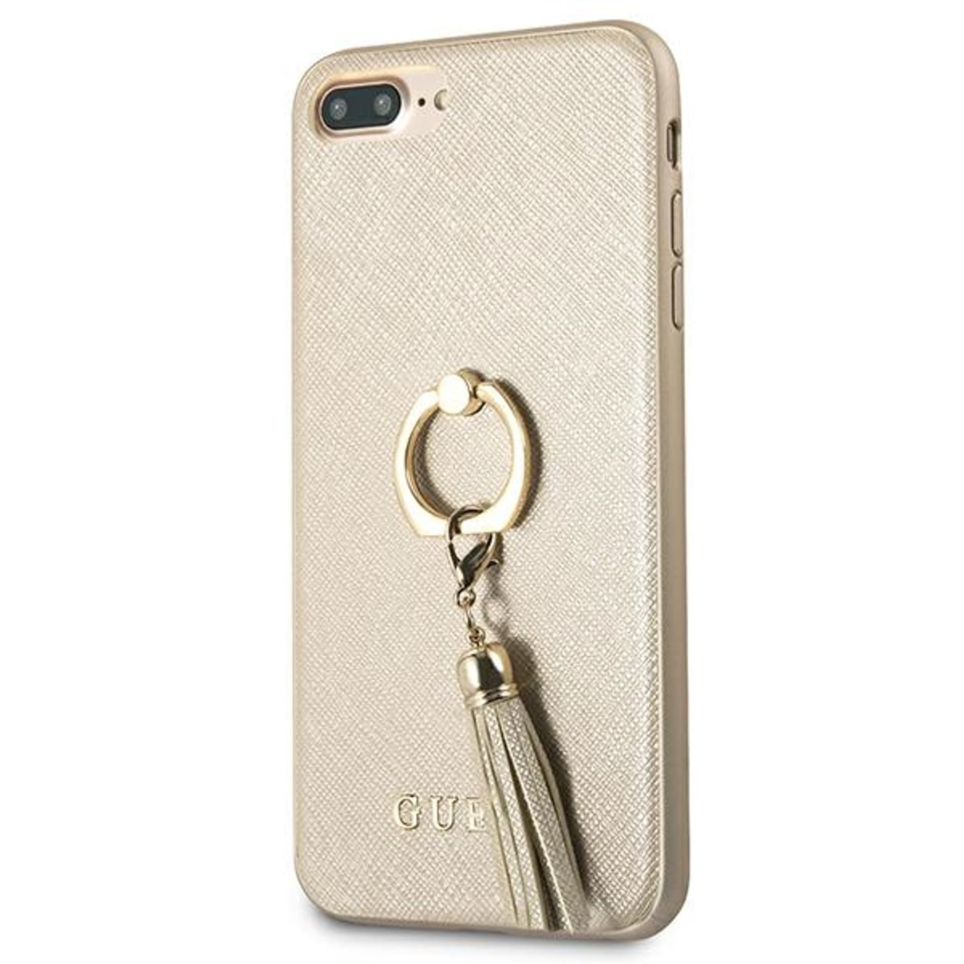 

Guess GUHCI8LRSSABE iPhone 7/8 Plus beige/beżowy hard case Saffiano with ring stand