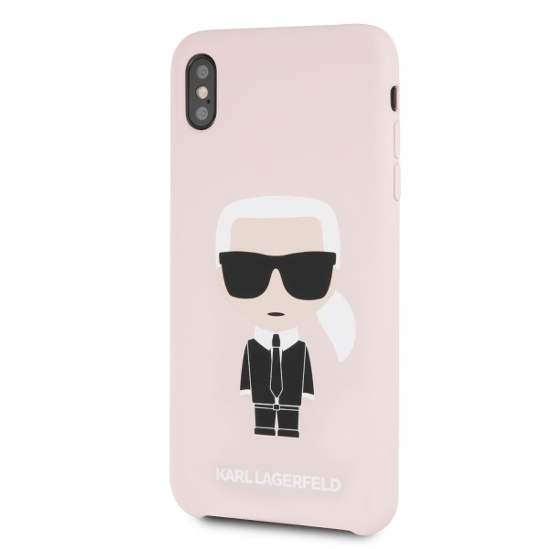 

Karl Lagerfeld KLHCI65SLFKPI iPhone Xs Max hardcase jasnoróżowy/light pink Silicone Iconic