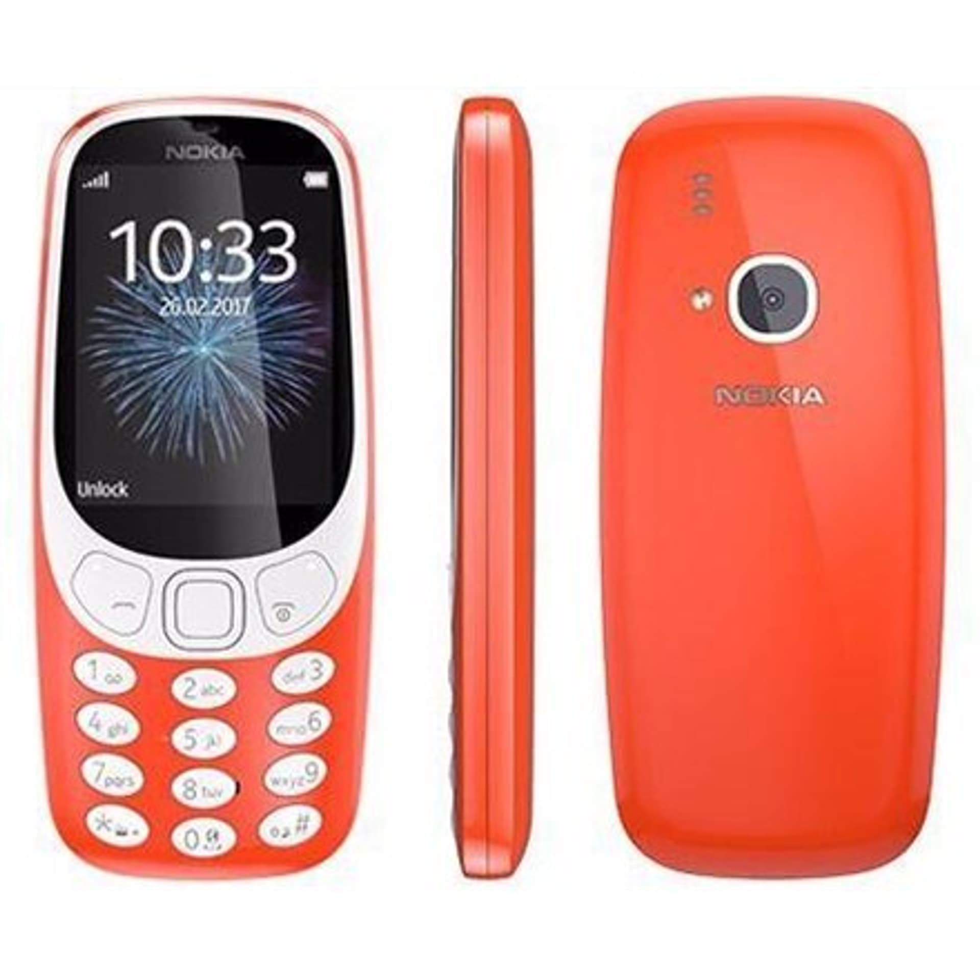 

Nokia 3310 (2017) Czerwony, 2,4 ", TFT, 240 x 320 pikseli, 16 MB, Dual SIM, Micro-SIM, Bluetooth, 3.0, USB w wersji microUSB 2.0