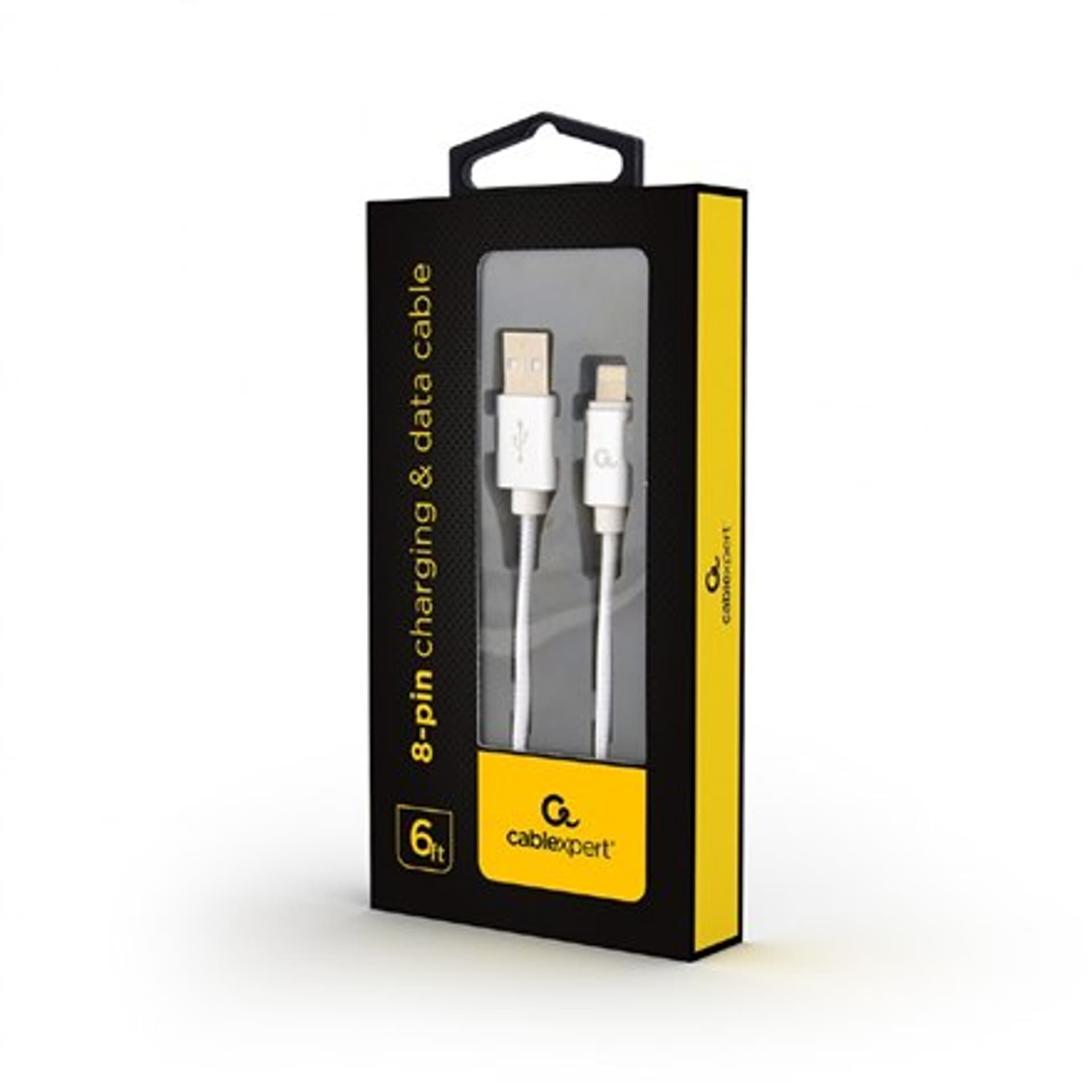 

Cablexpert Cotton Braided Micro-USB Cable with Metal Connectors, 1.8 m, Silver Color, Blister