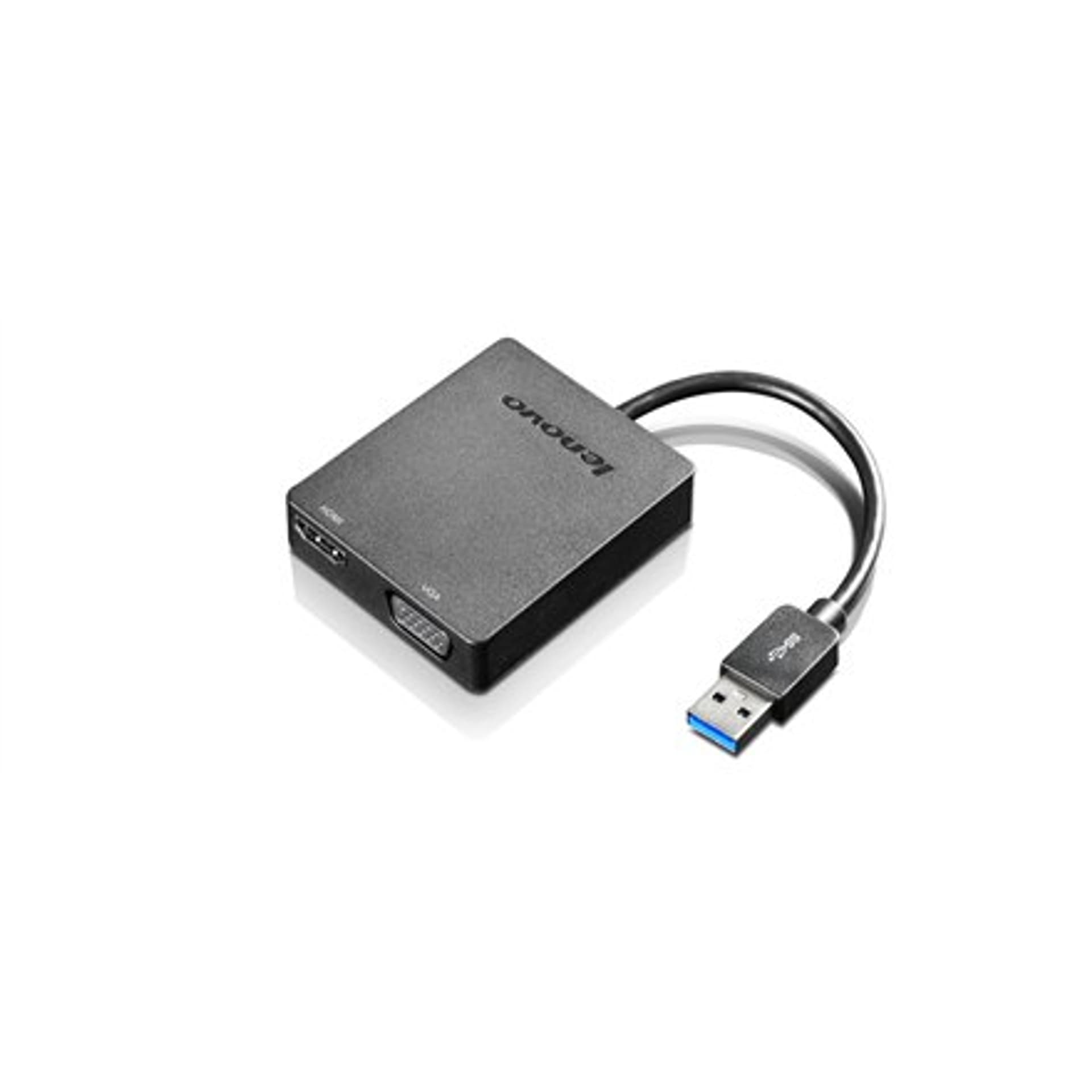 

Lenovo Universal USB 3.0 to VGA/HDMI Black, Adapter