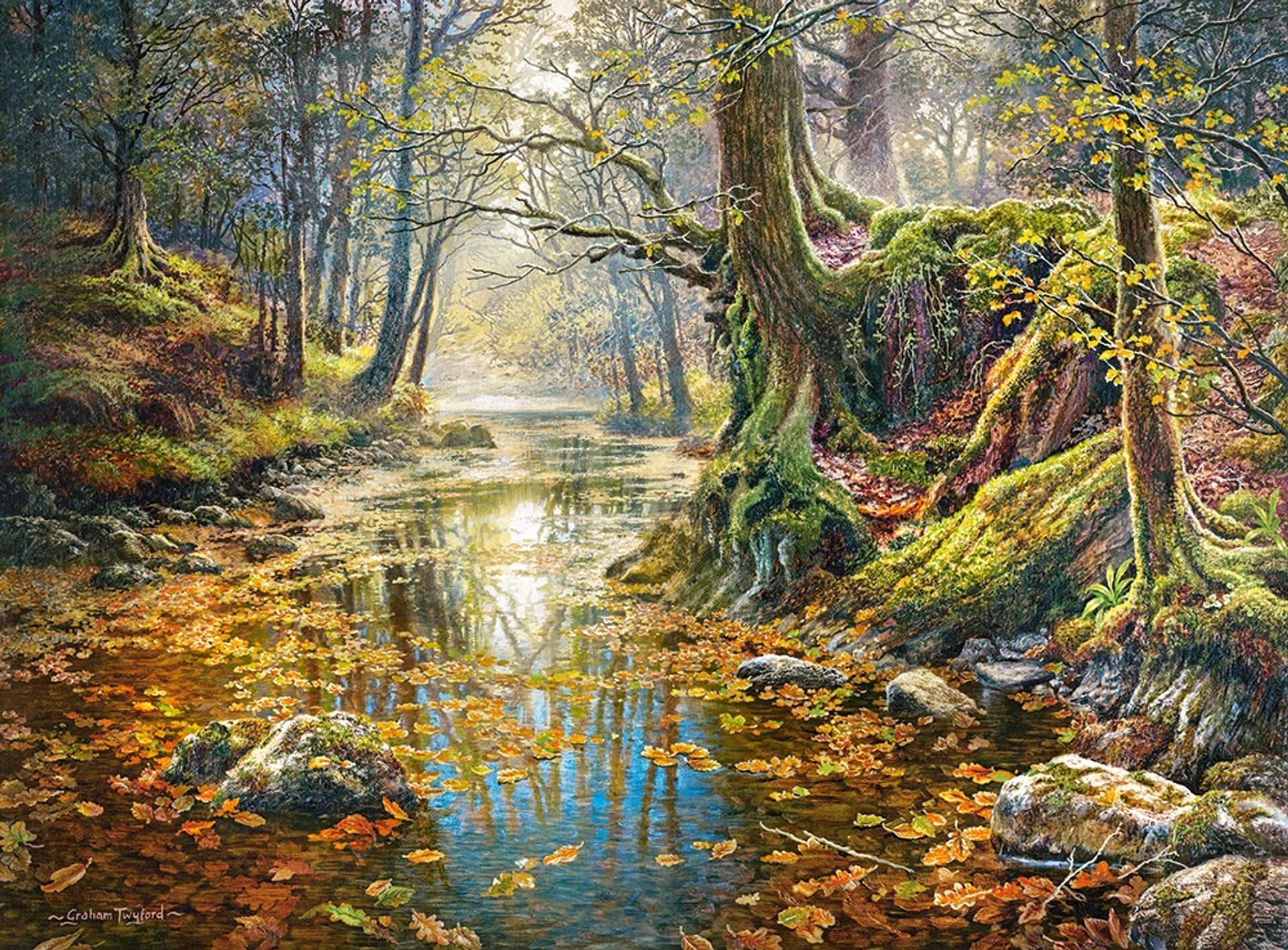 

Puzzle 2000 elementów Wspomnienie z jesiennego lasu