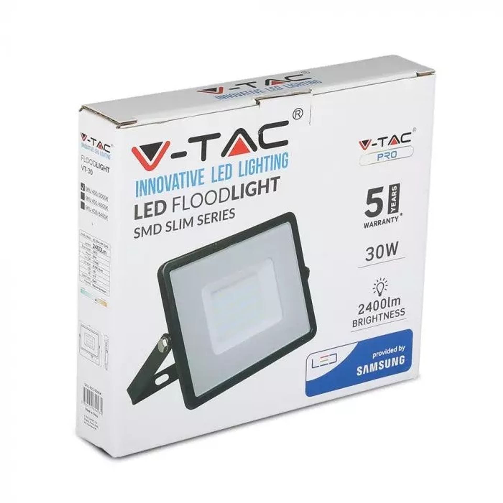 

Projektor LED 30W 3000K 2400lm Czarny