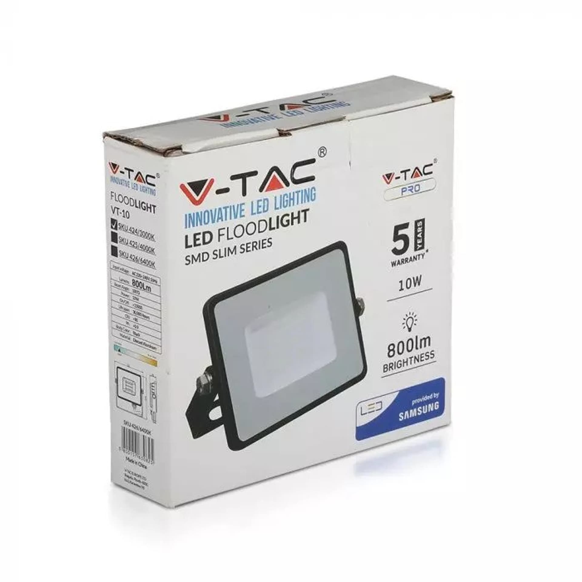 

Projektor LED 10W 6400K 800lm Czarny