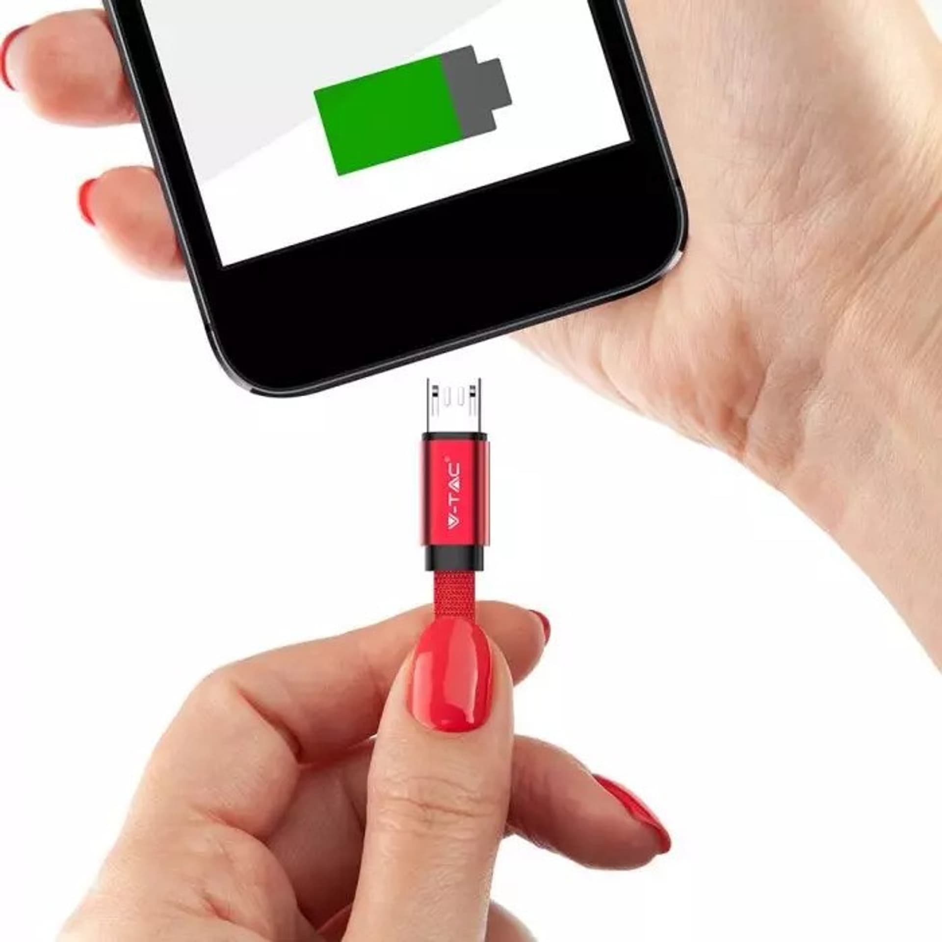 

Kabel USB M - microUSB M 1m 2.4A