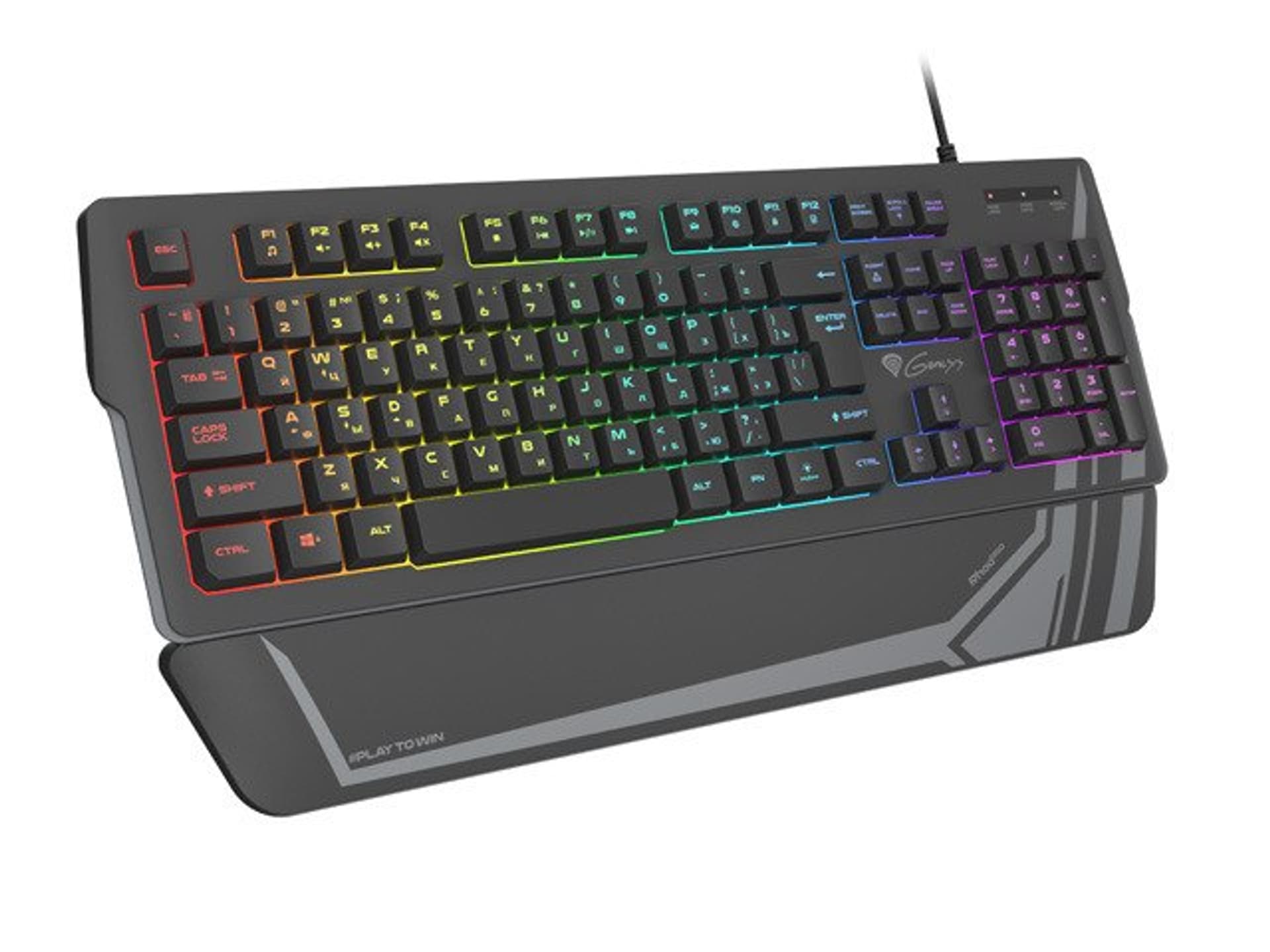 

Genesis Rhod 350 RGB Gaming keyboard, RGB LED light, RU, Black, Wired