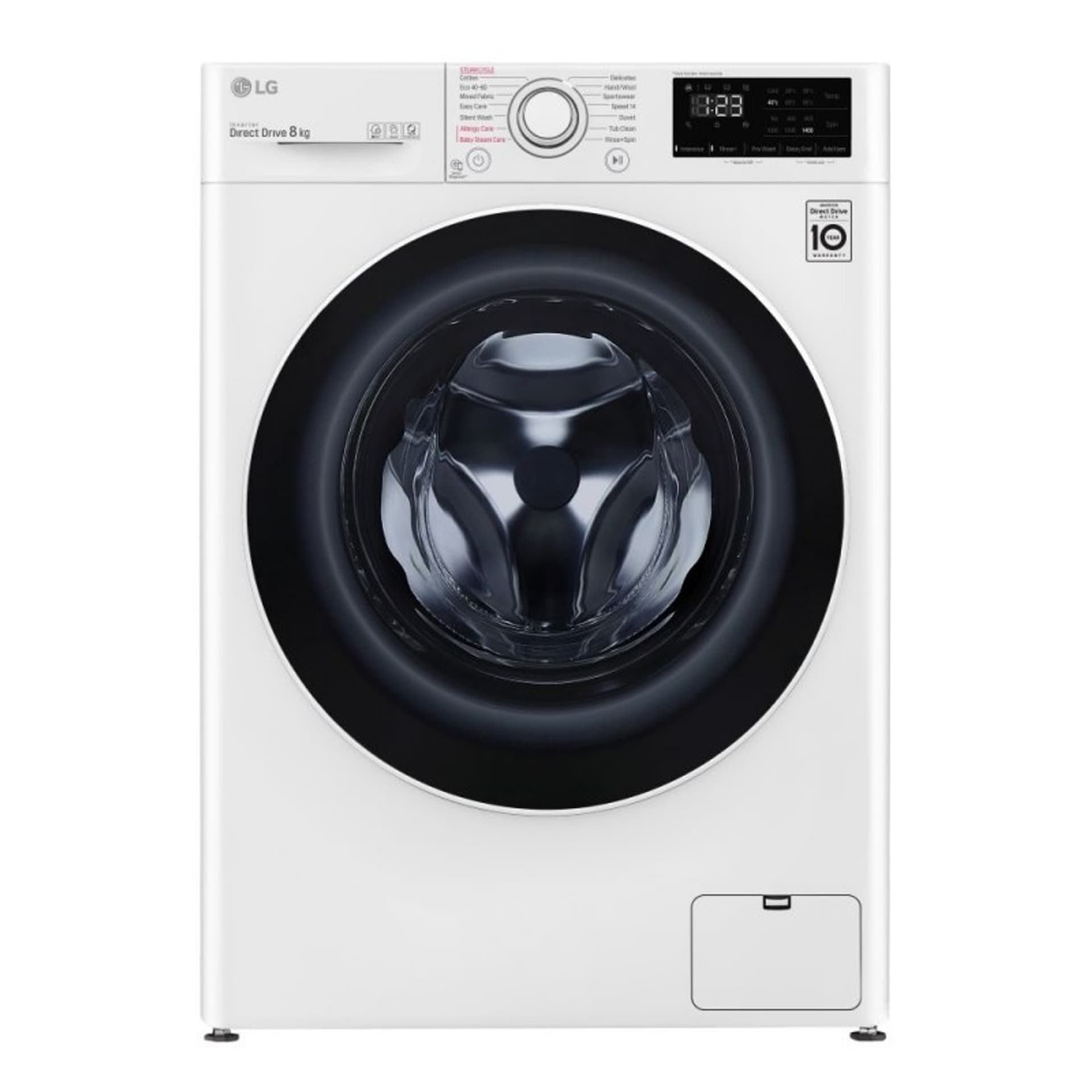 

LG Washing Mashine F4WV328S0U Energy efficiency class B, Front loading, Washing capacity 8 kg, 1400 RPM, Depth 56.5 cm, Width 6