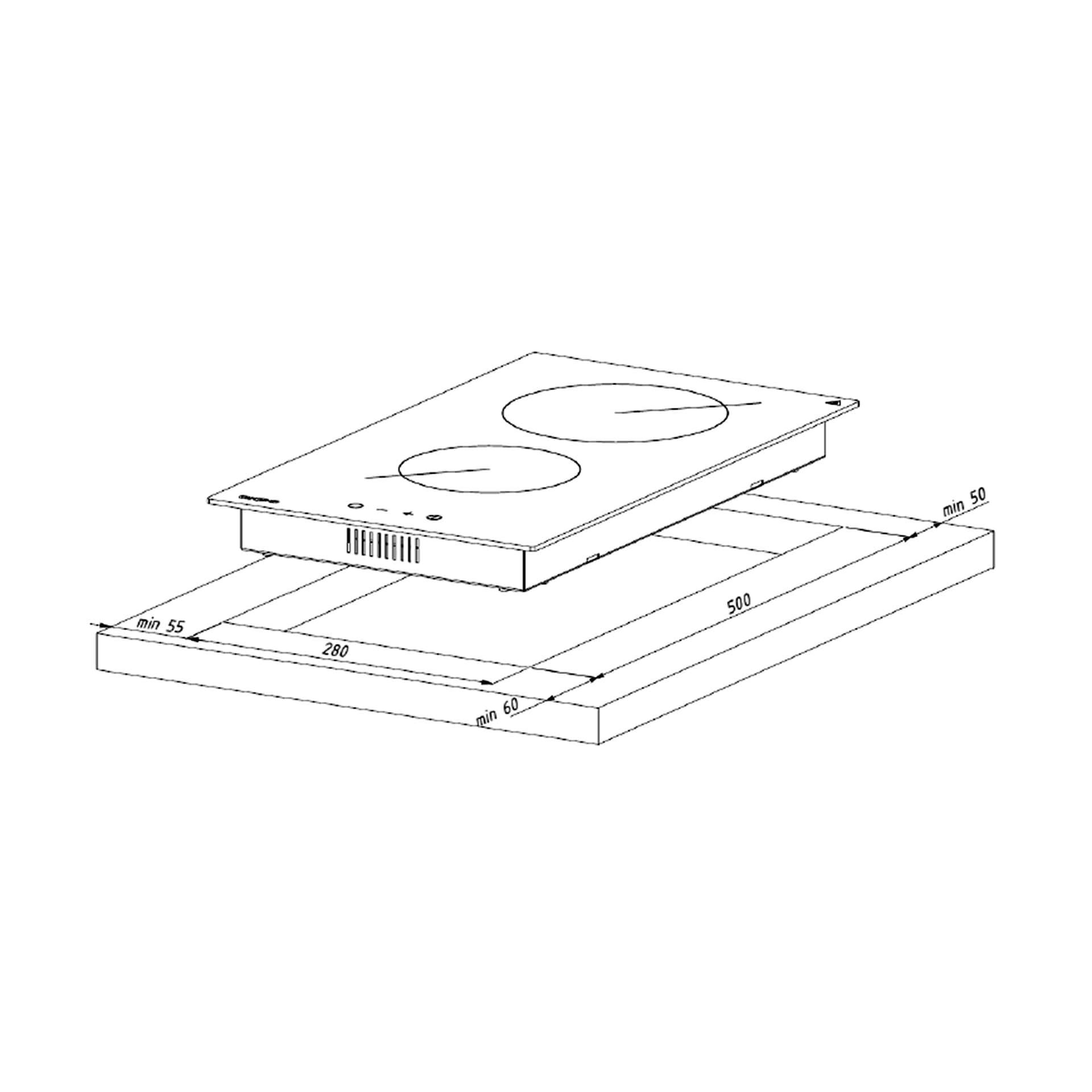 

Płyta ceramiczna AKPO PKA 30 830/2 biała