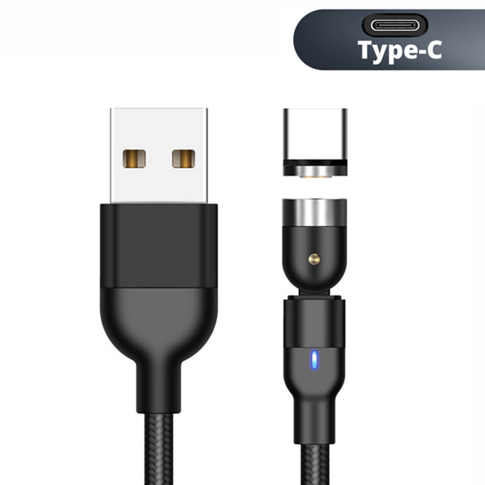 

Magnetyczny kabel Maclean, Kątowy, Wspiera Fast Charging, USB C 3w1, 9V/2A, 5V/3A, Nylonowy oplot w kolorze czarnym, 1m, MCE474