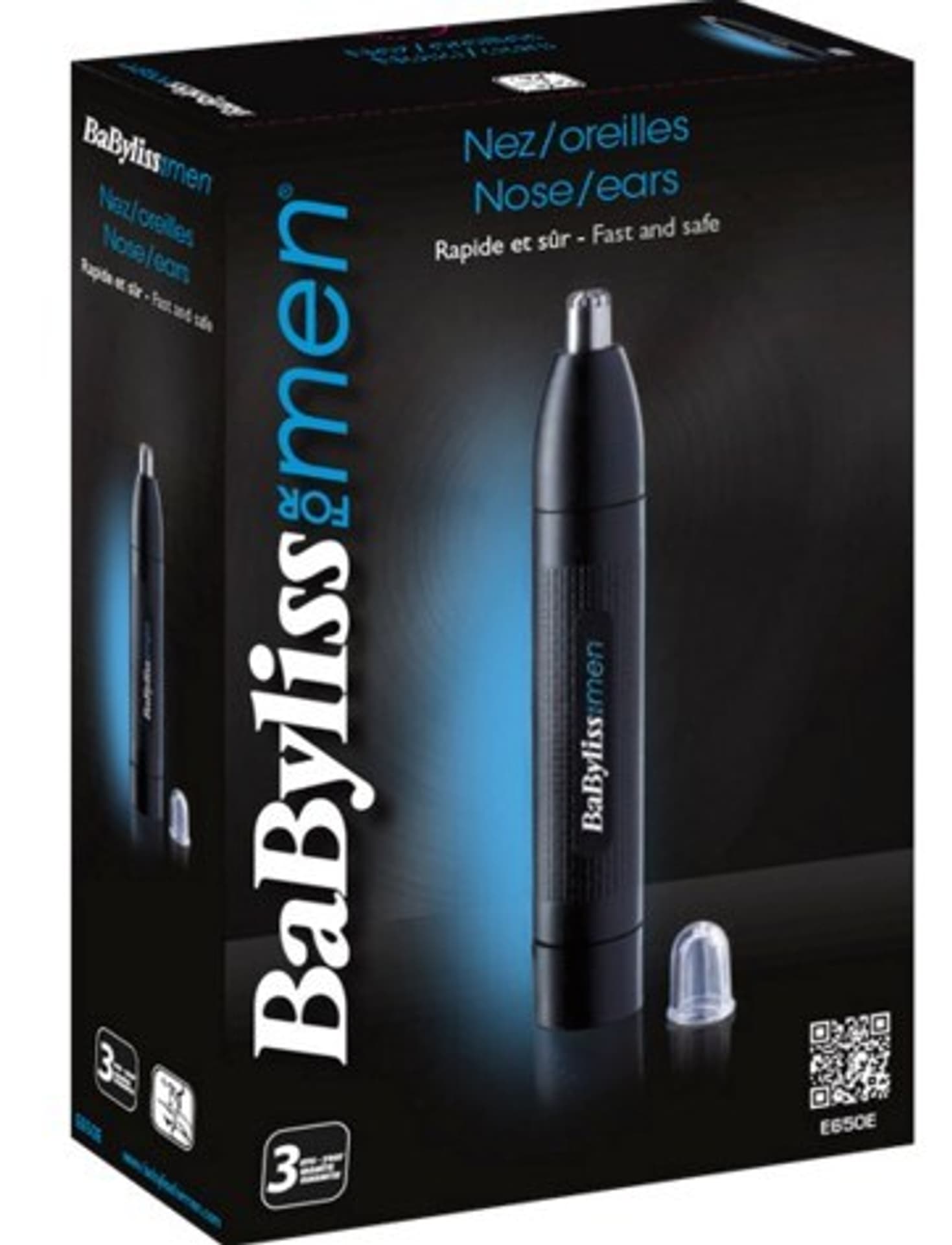 

Trymer do nosa i uszu Babyliss E650E (kolor czarny)
