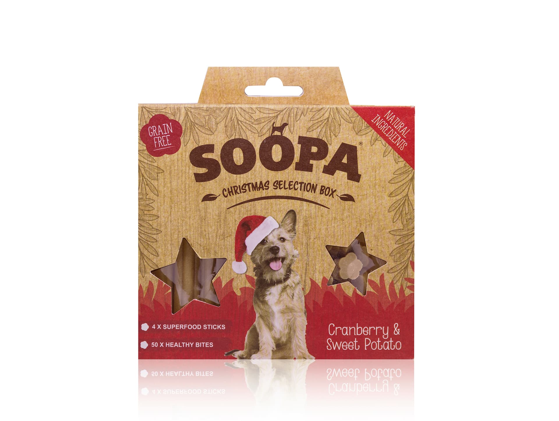 

SOOPA Selection BOX Cranberry & Sweet Potato (żurawina i słodki ziemniak) 150g, Żurawina i słodki ziemniak) 150