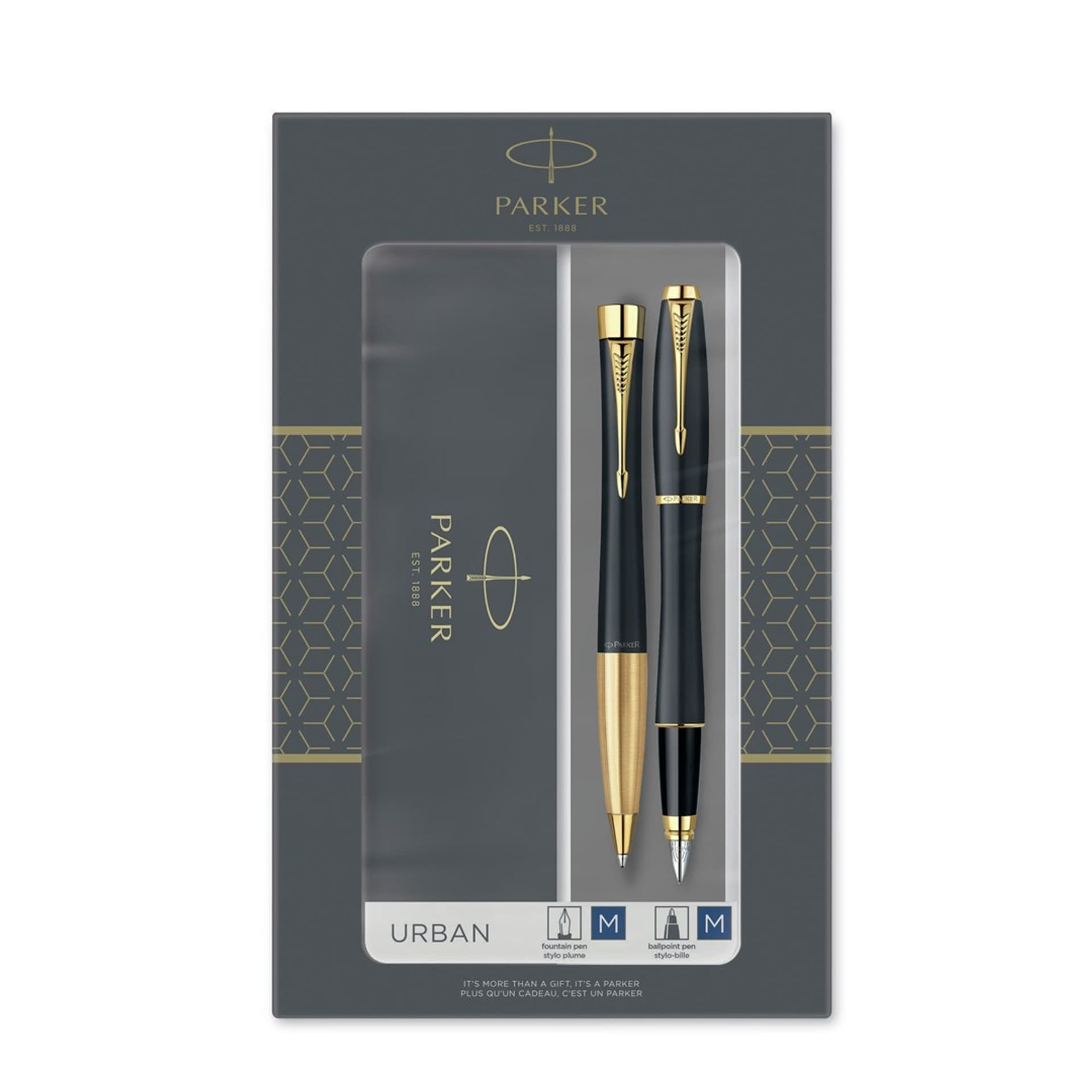 

Komplet URBAN DUO długopis+pióro wieczne czarny mat GT PARKER 2093381