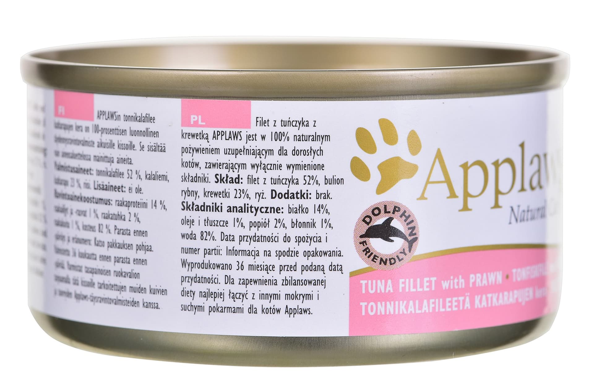 

APPLAWS CAT Filet z tuńczyka i krewetki - mokra karma dla kota - 70g