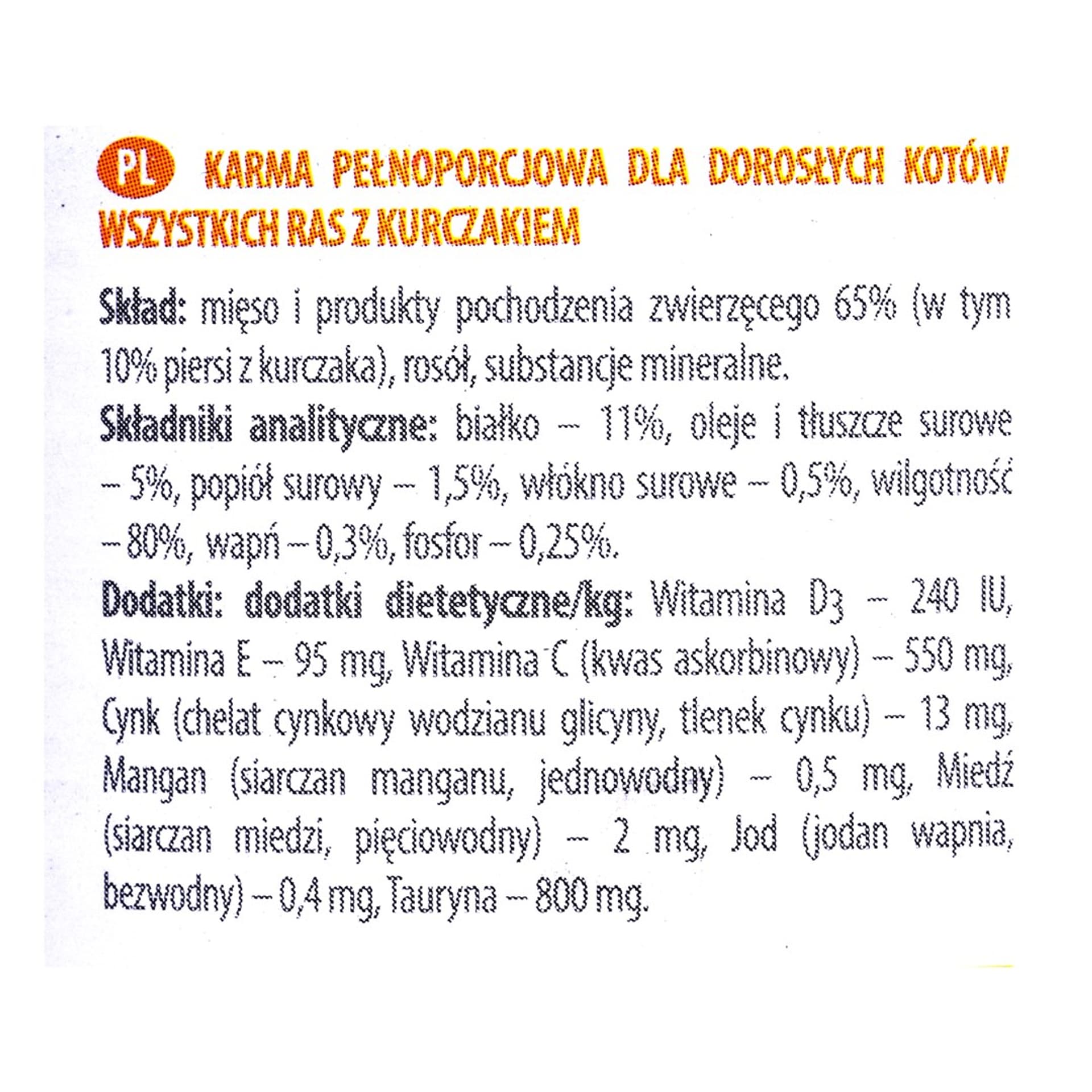 

DOLINA NOTECI Piper z kurczakiem - mokra karma dla kota - 400g